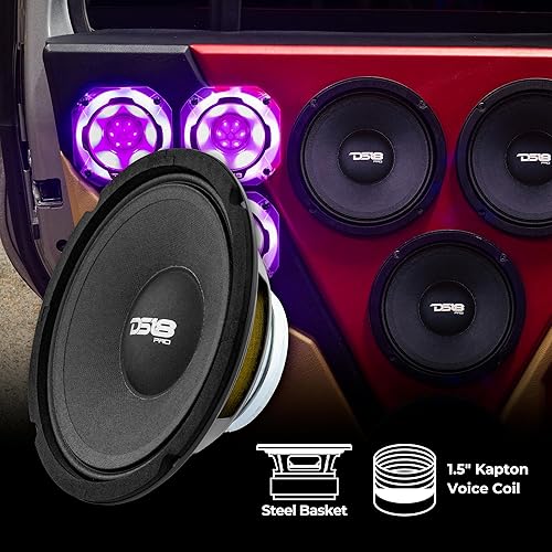 Miniatura 3 de DS18 6JP300N-4 PRO - Altavoz de neodimio de rango completo de 6.5 pulgadas, 150 vatios, Rms, 4 ohmios, 6.5 pulgadas, altavoces para puerta de