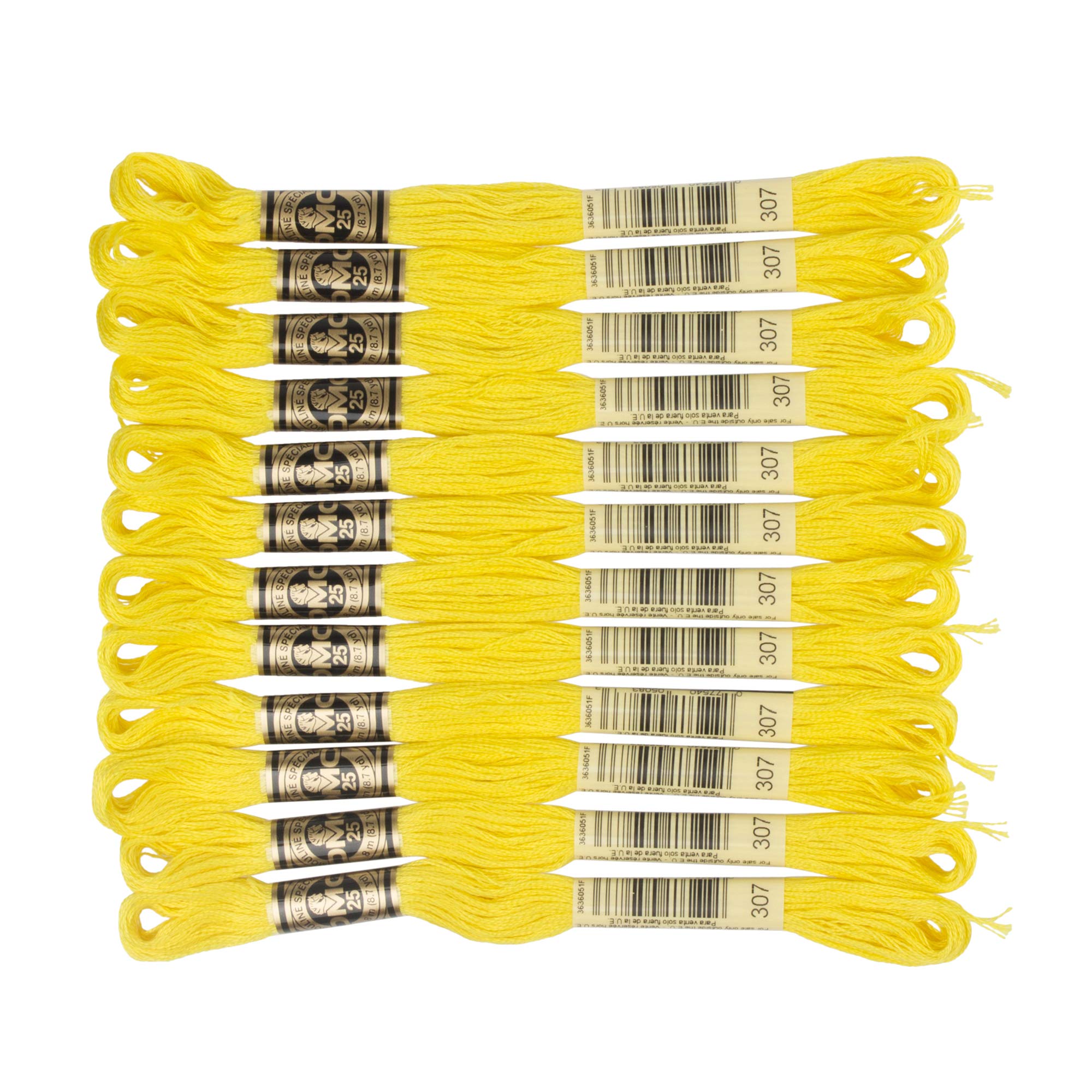 DMC 6-Strand Embroidery Cotton Floss, Lemon