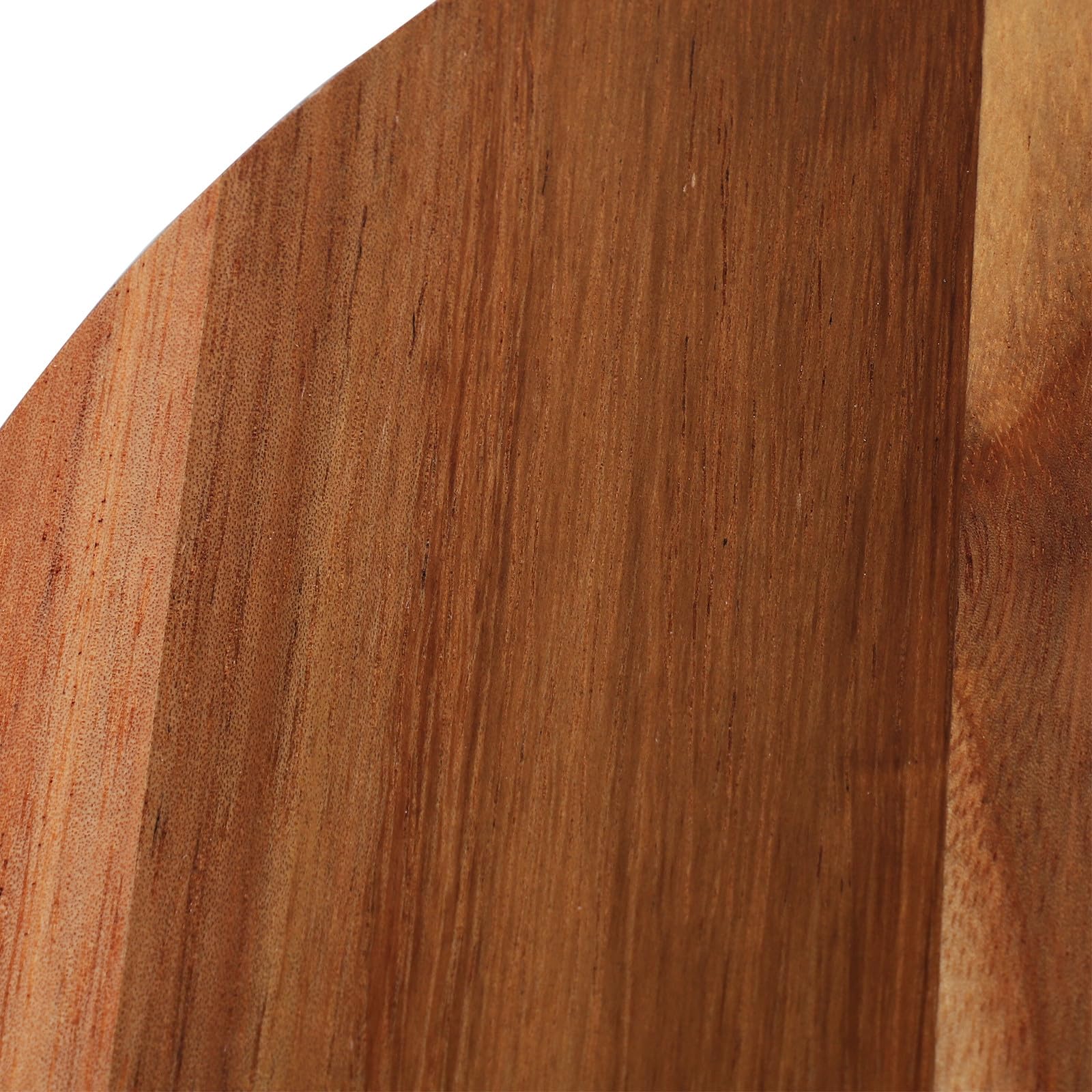 Tagliere Rotondo in Legno di Acacia per Cucina, Tagliere da Macellaio per Carne, Tavola per Servire Pane e Salumi, Resistente e Facile da Pulire, per Uso Domestico