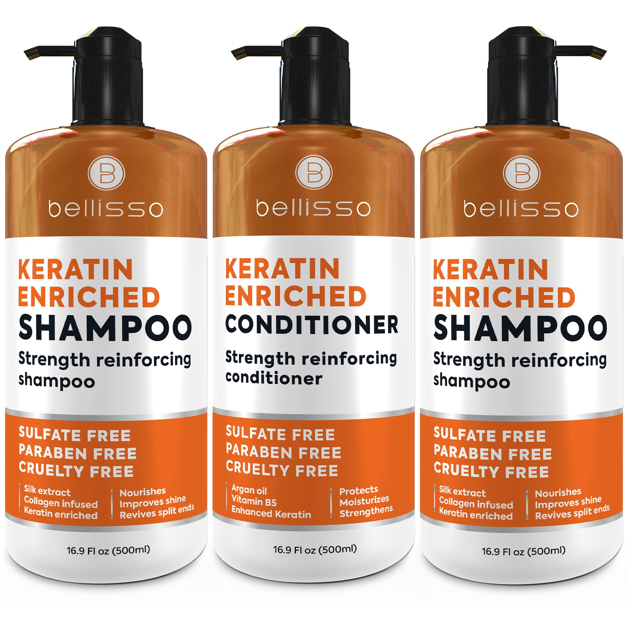 Amazon.com : Keratin Shampoo and Conditioner Set and Keratin
