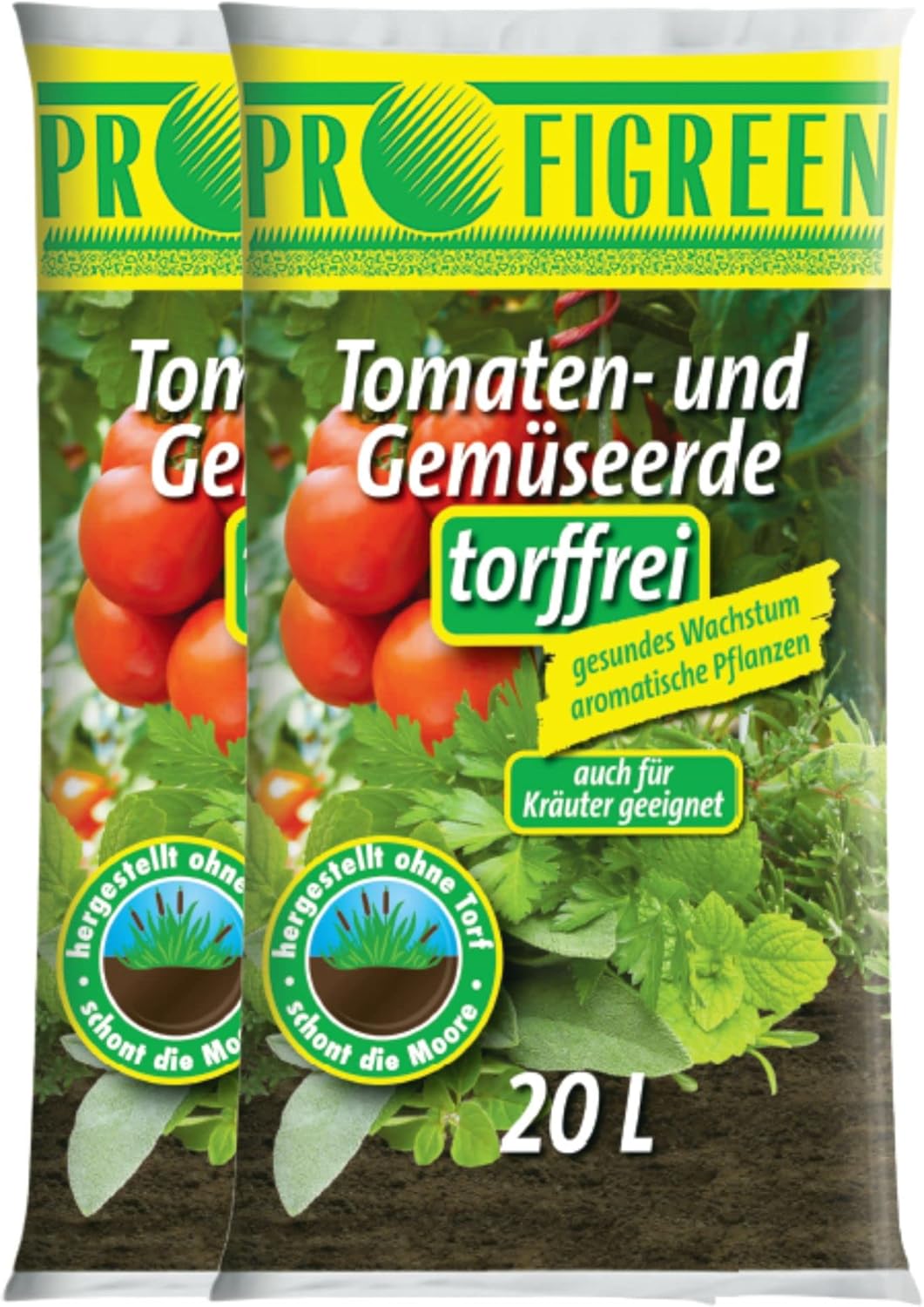 Profigreen Tomatenerde torffrei mit nachhaltigem Langzeitdünger ...