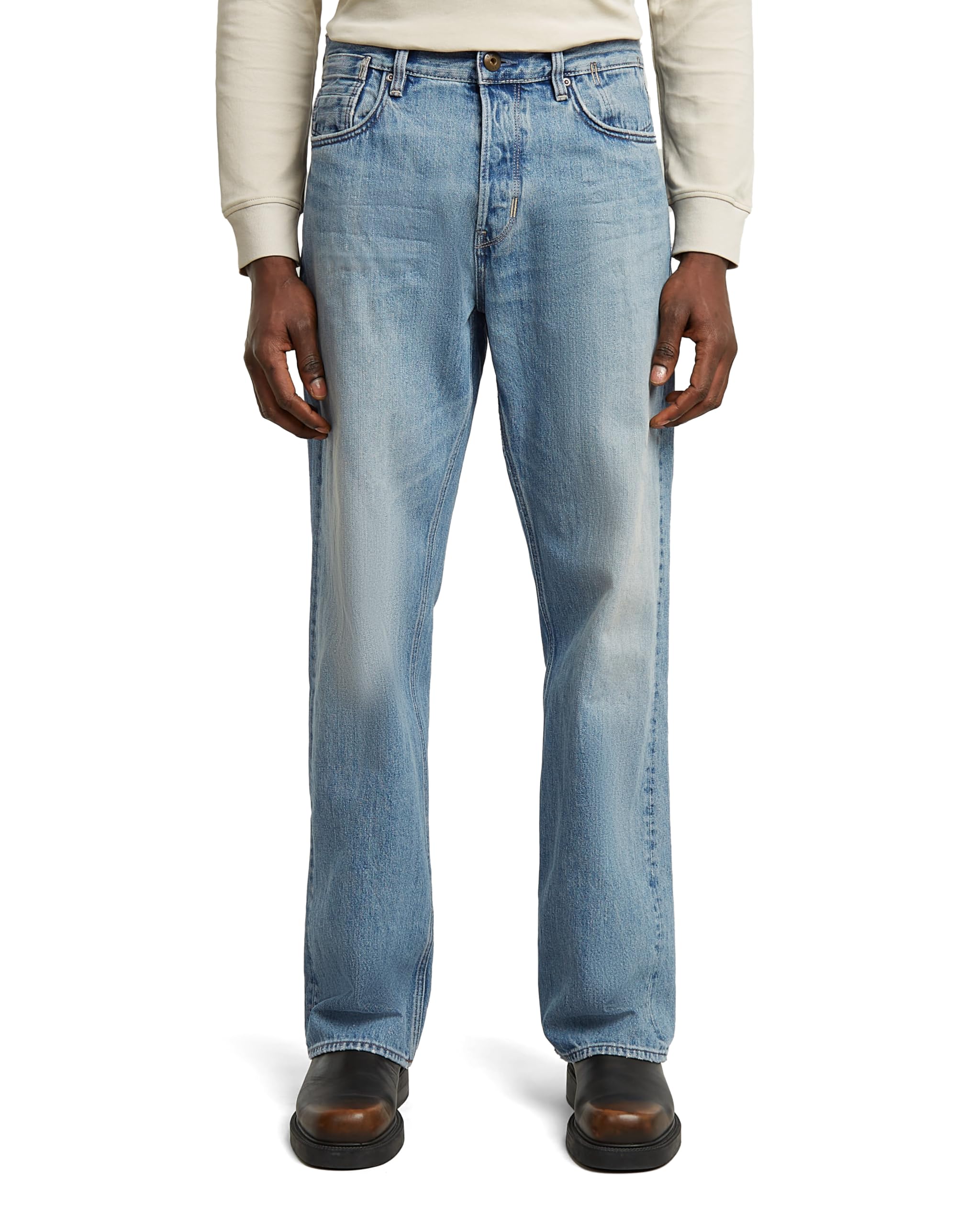 G-STAR 8719965012981 Deeggie Relaxed Straight, Multicolor Vintage Cumulus Blue D27736-d499-h484, 36W / 32L