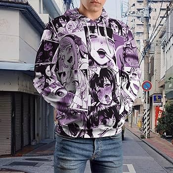 Amazon.co.jp: パーカー アヘ顔 アニメ スウェット 長袖 プル