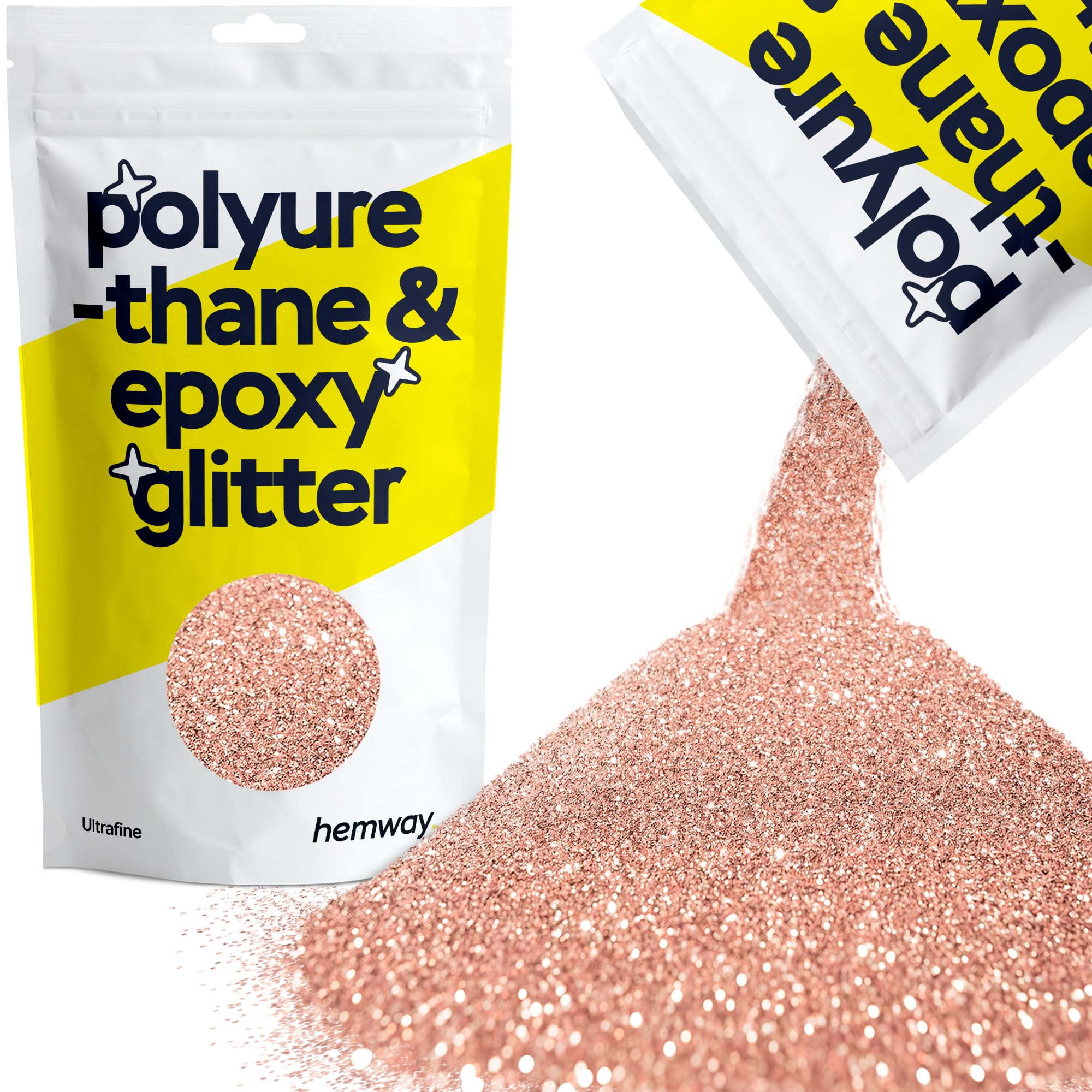 Hemway Resin Glitter Bronze Brown 100g Super Chunky | Polyurethane & Epoxy Glitter for Resin Crafts, Tumblers, Coasters, Floor & Table Art — view 77