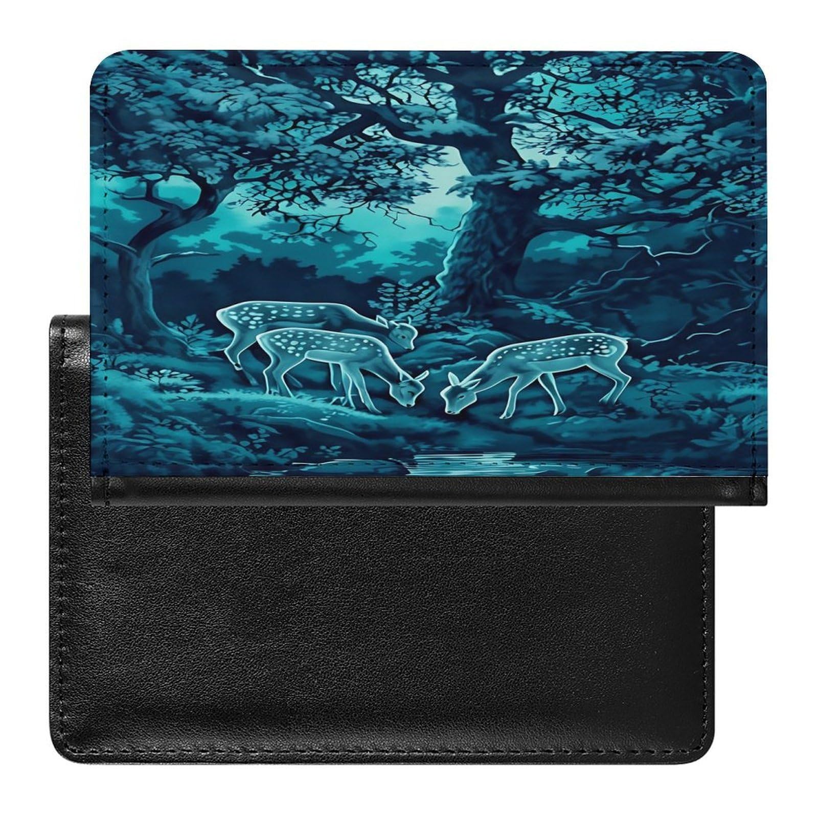 CASOWAT Etui na paszport na podróż, portfel na paszport etui na podróż niezbędne akcesoria dla kobiet i mężczyzn, Styl – 1, One Size, Casual