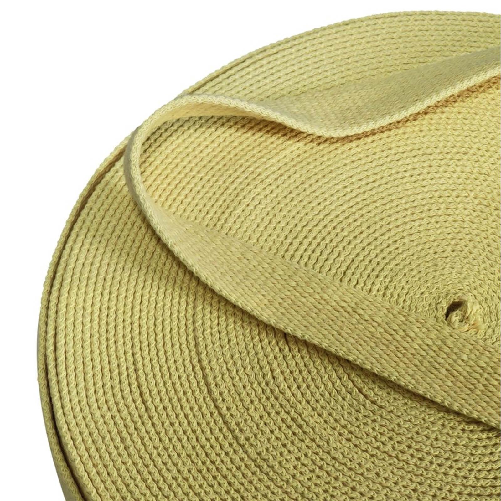 Rouleau de mèche Kevlar pur Kevlar pour fabrication de matériel d'aramide - 38 x 3 mm - 5 m