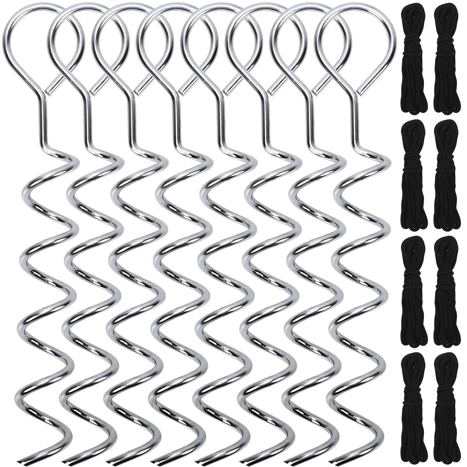 NOVWANG 16pcs Pool Cover Anchor Kit for Above Ground Pools