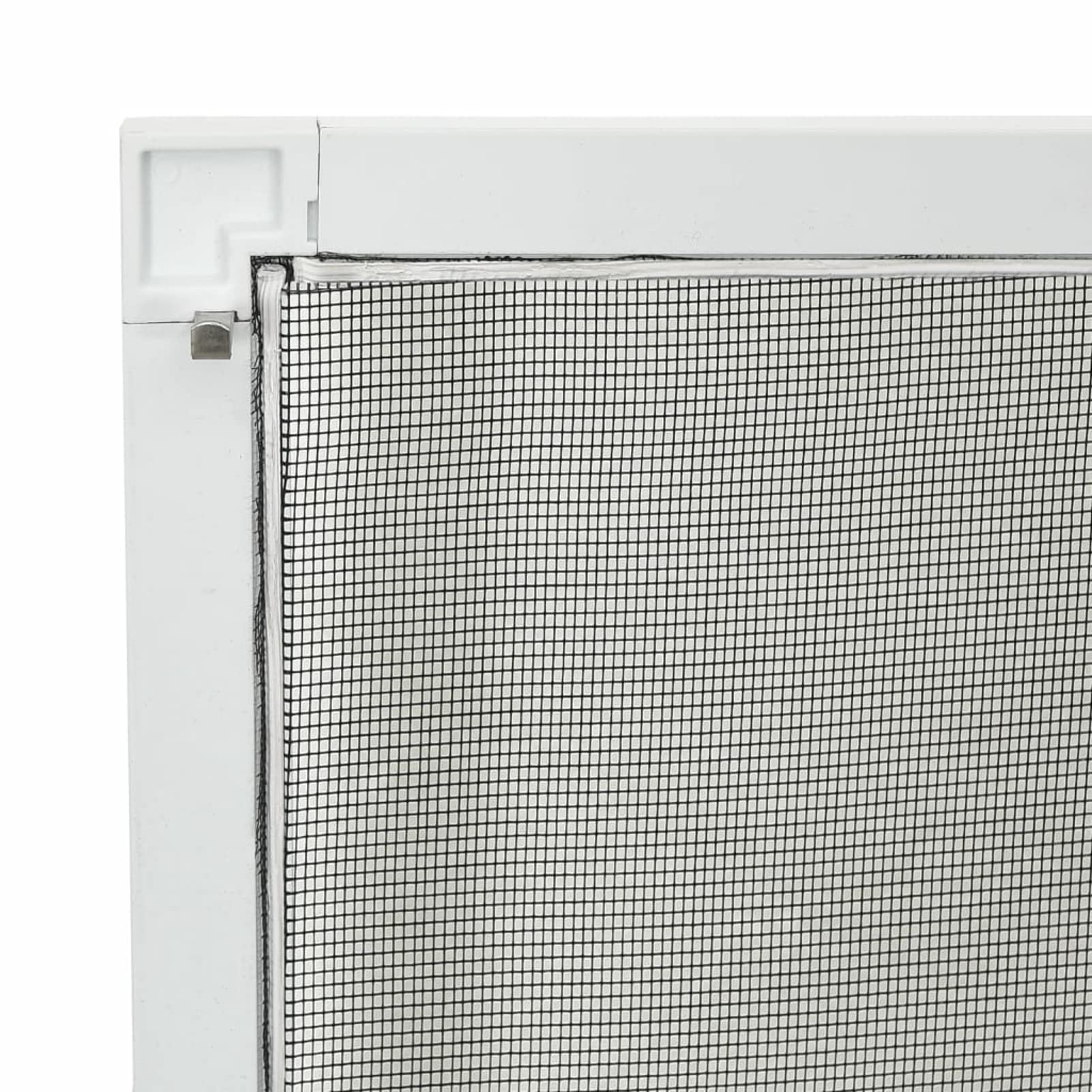 Insektenschutz für Fenster, Fliegengitter Fenster, Fliegenschutz Fenster, Pollenschutzgitter Fenster, Insektengitter Fenster, Insektennetz, Fensternetz, Weiß 90x120 cm