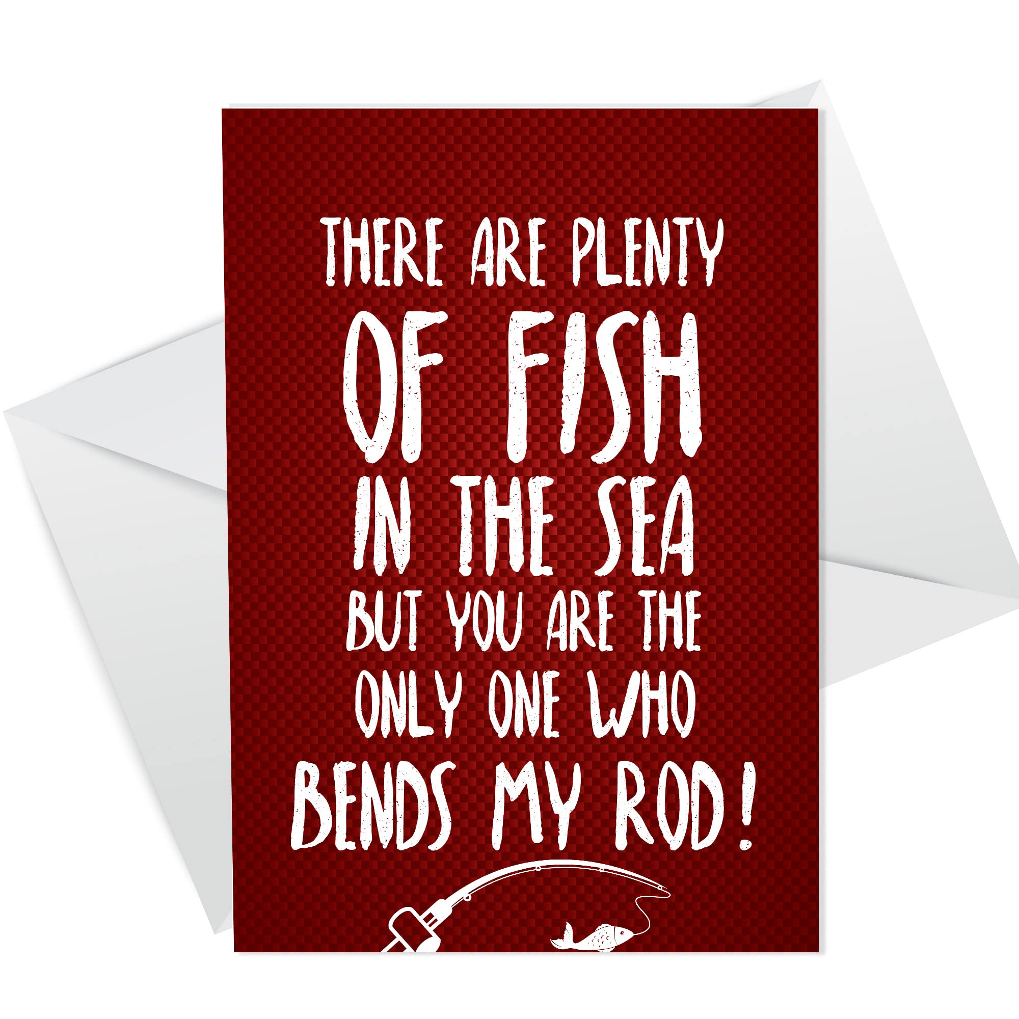 Valentines Card For Her Funny Rude Anniversary Card For Girlfriend Wife Fishing