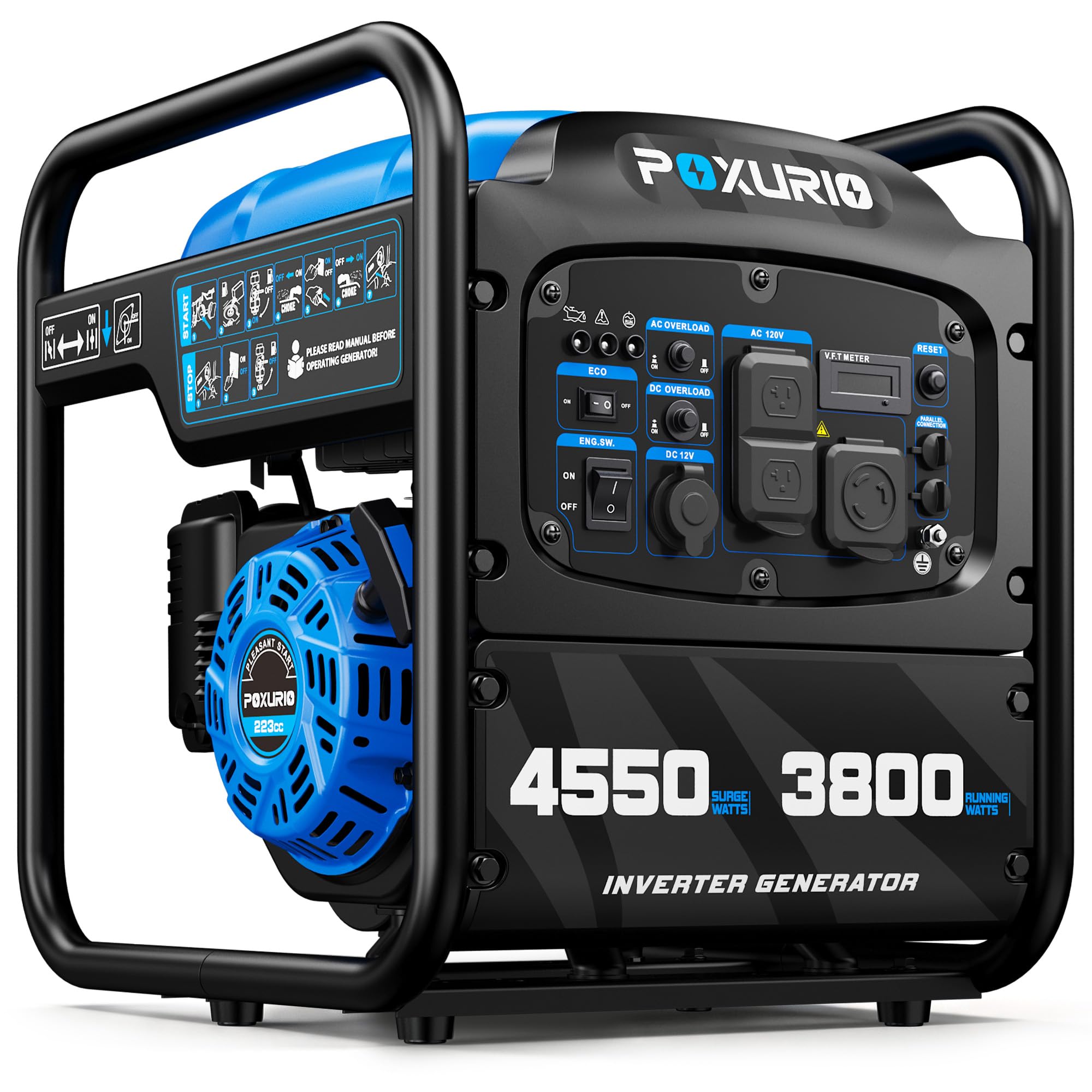 4550-Watt Portable Inverter Generator for Home Use