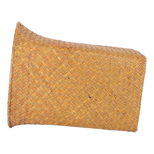 ARTIBETTER Cubo de basura tejido pequeño de mimbre de hierba marina, cesta de almacenamiento de ratán para lavanderĂa, maceta, maceta de reciclaje ARTIBETTER Cubo de basura tejido pequeño de mimbre de hierba marina, cesta de almacenamiento de ratán para lavanderĂa, maceta, maceta de reciclaje
