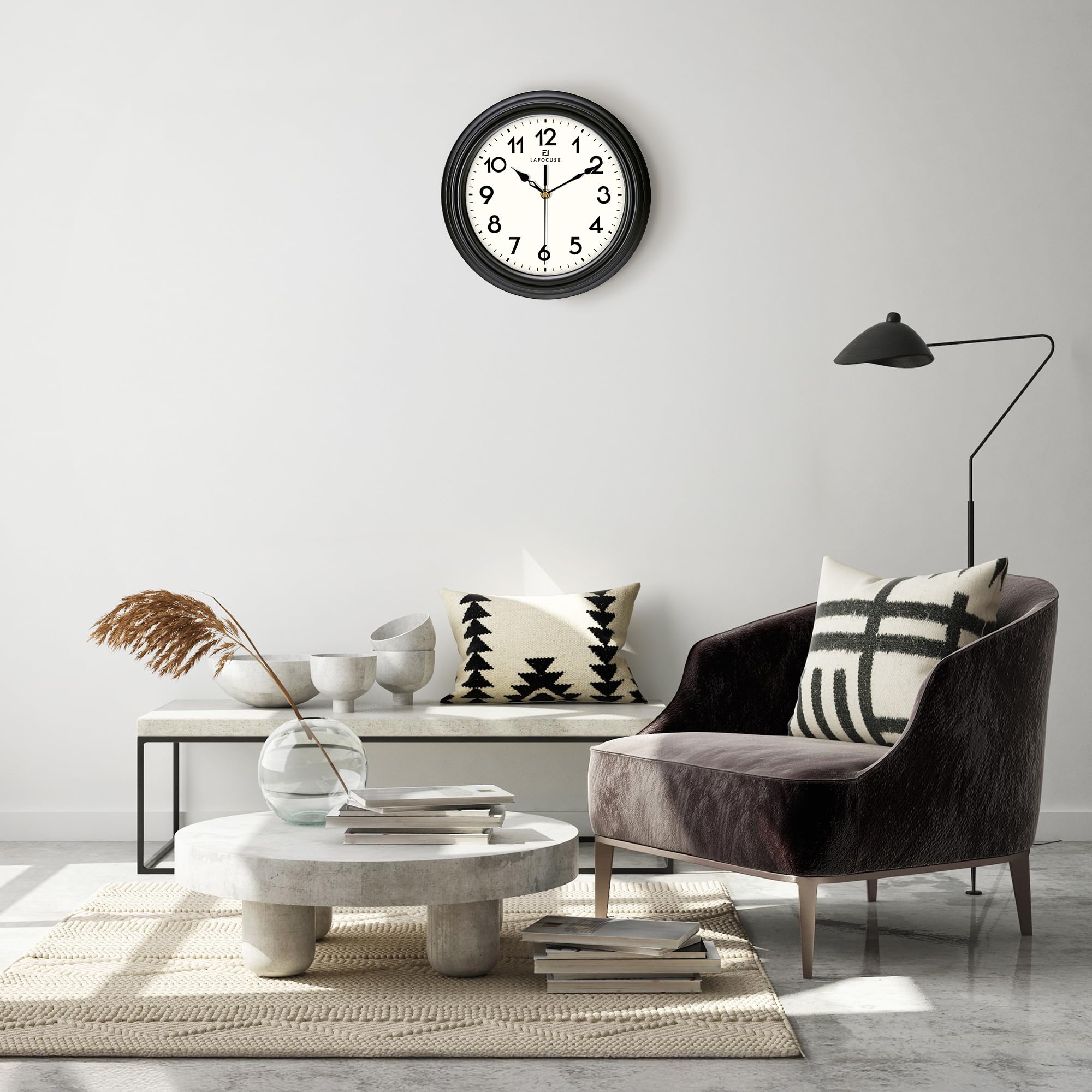 置時計12 楽天市場】置時計レトロ レッド ホワイト 置き時計 静音 スクエア