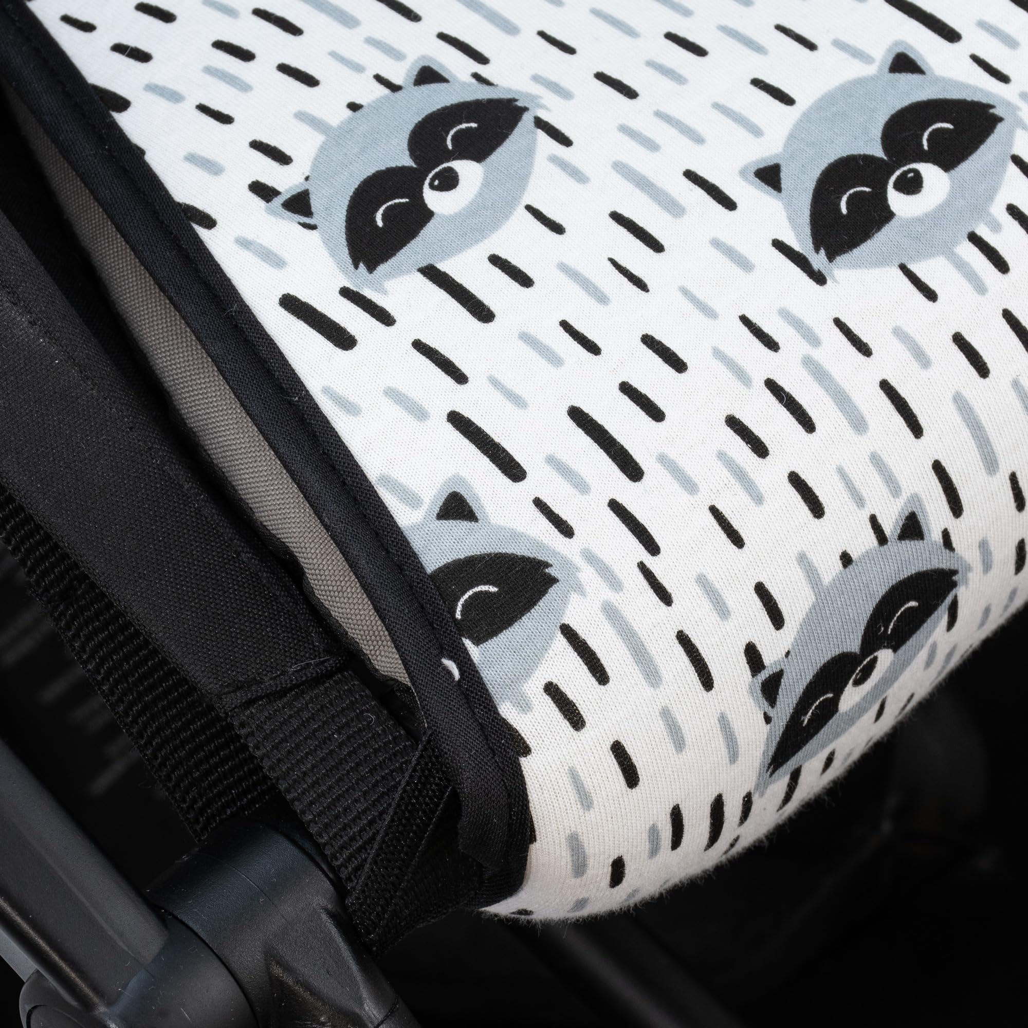 JYOKO KIDS Materassino imbottita per passeggino compatibile con YoYo Babyzen, 100% Cotone (Raccoon)
