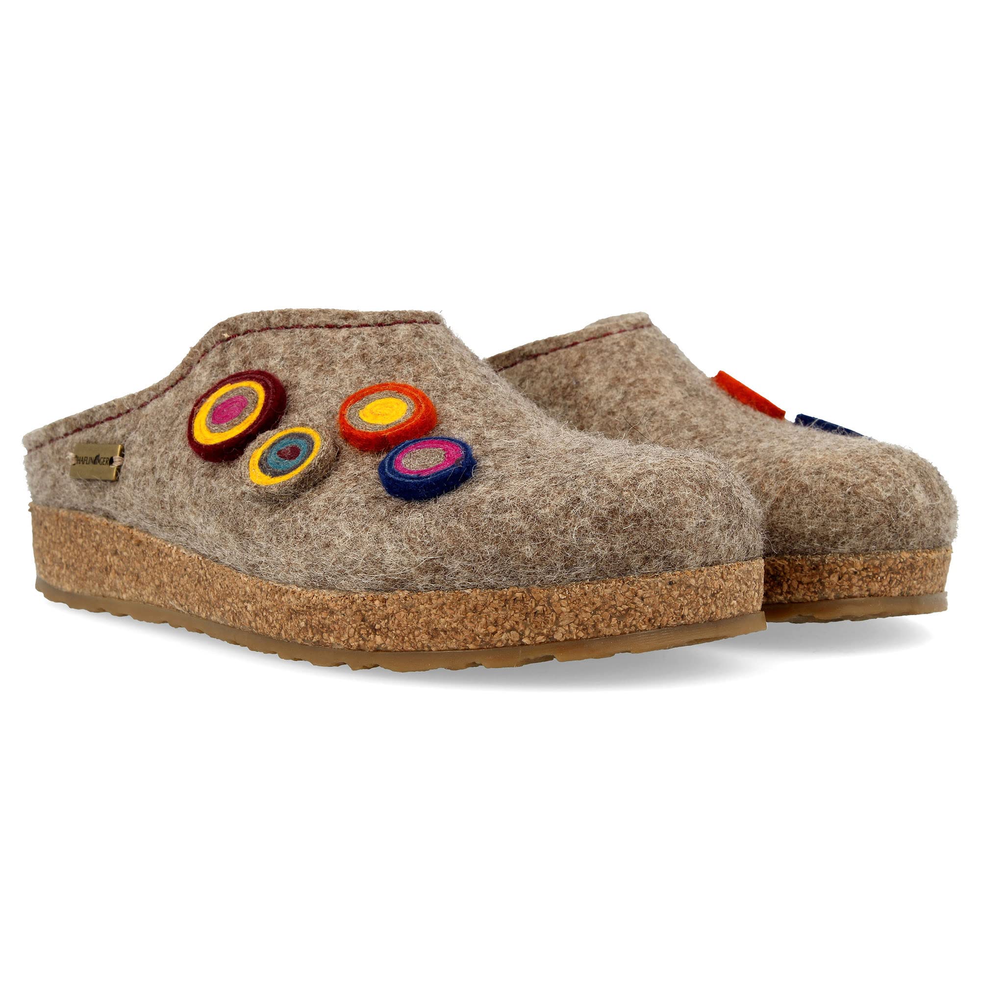 HAFLINGER Grizzly Kanon Felt Slipper Felt Clog Cork