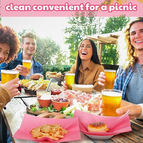 Miniatura 5 de Estune 240 hojas de papel para delicatessen de 12 x 12 pulgadas, papel de cera seca sándwich, a prueba de aceite, para cestas de alimentos, para