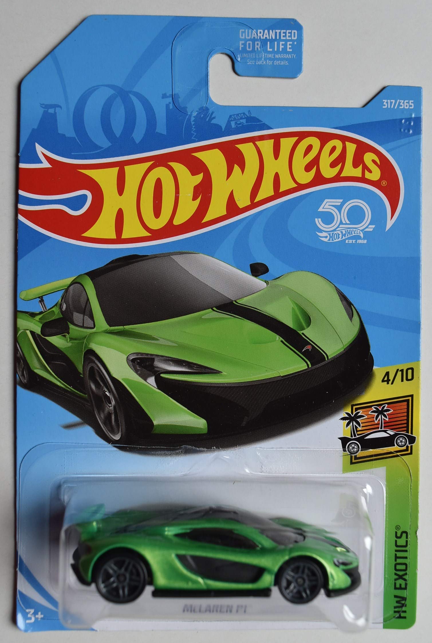 Hot Wheels 2018 Basic Die Cast Hw Exotics Mclaren P1 Green