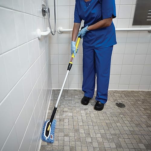 Miniatura 7 de Rubbermaid Commercial FGQ85500BK00 Soporte para paños de microfibra, flexible, fácil de conectar rápidamente, de 11 pulgadas, color negro., Negro, 1