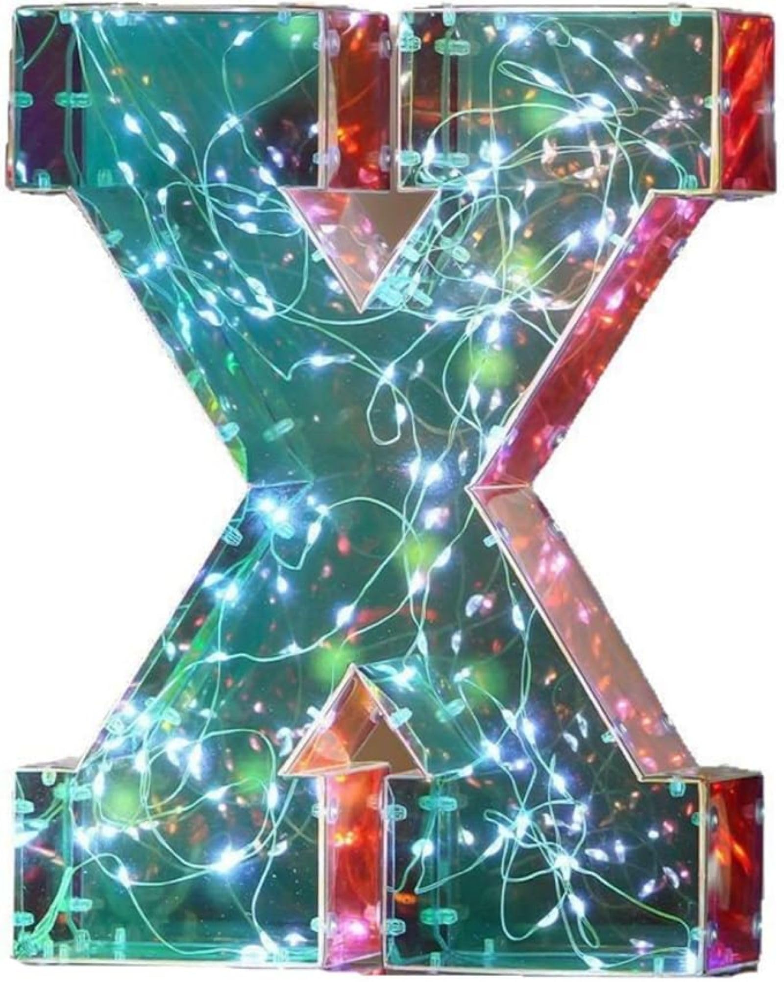 Jemnpela LED Marquee Letter Number Sign Lights Glitter Light Up Alphabet Figure Night Light for Birthday Party Wedding Home Bar Holiday Wall Decoration