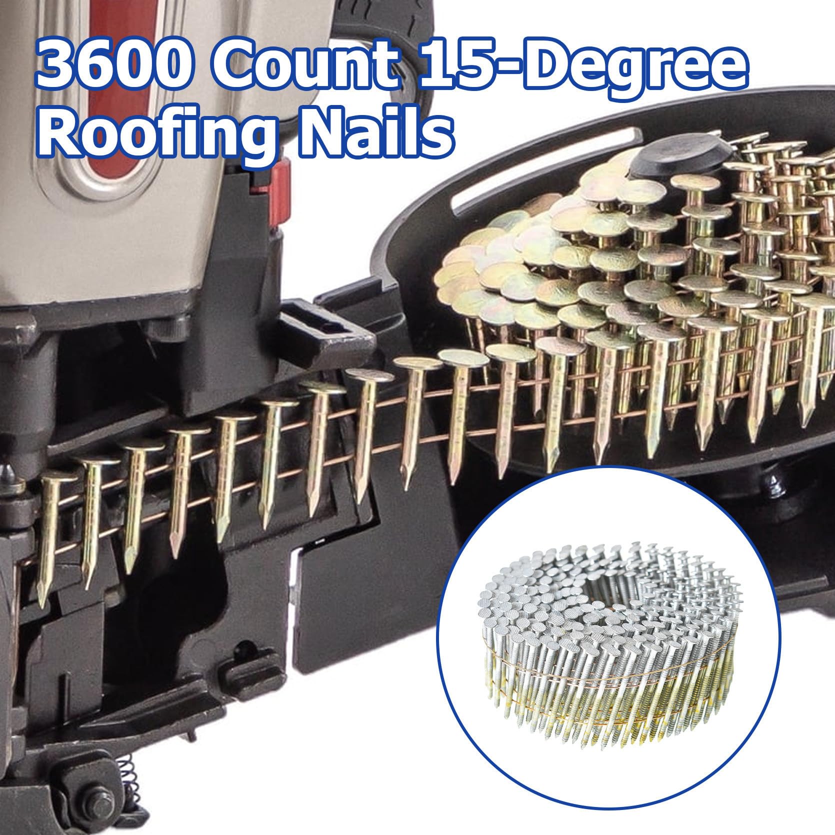 Siding Nails 1-3/4" Collated Coil - FREE SHIPPING -4