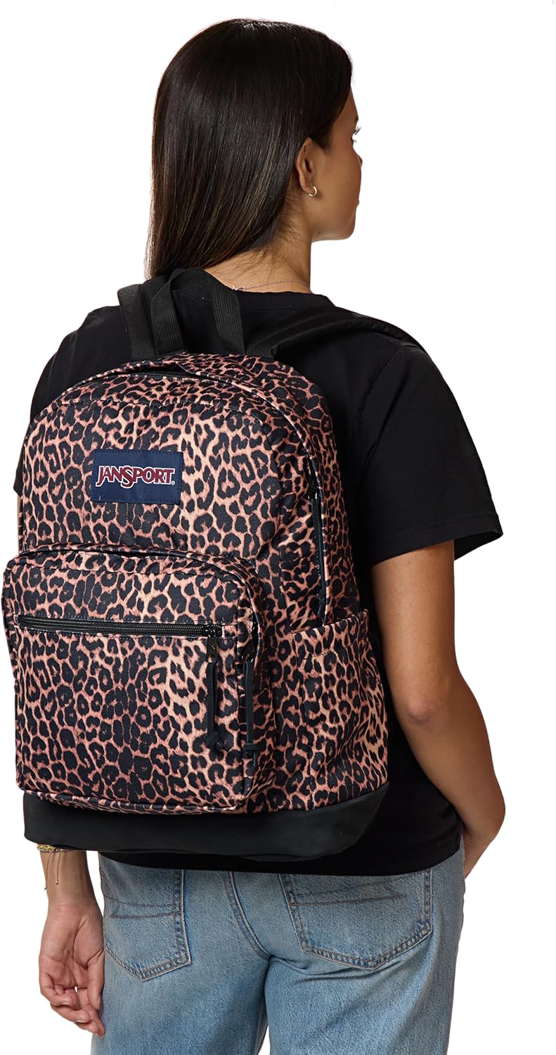 JanSport Right Pack Backpack - Durable Daypack with Padded 15" Laptop Sleeve, Spacious Main Compartment & Integrated Water Bottle Pocket, Animal Illusion