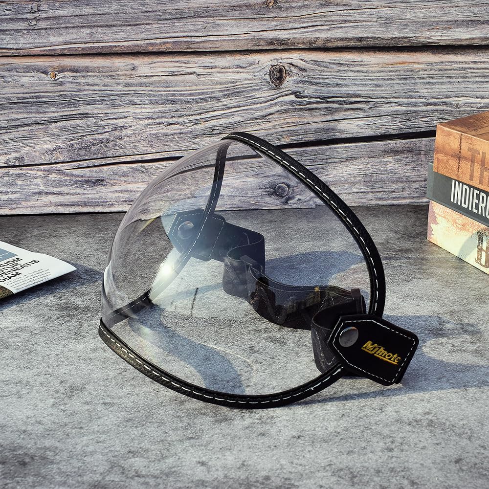 Faccia aperta universale 3/4 casco visatore a bolle a bolle motociclette di moto Capacete Lente Vintage MOTOBIKE Helmet Goggles