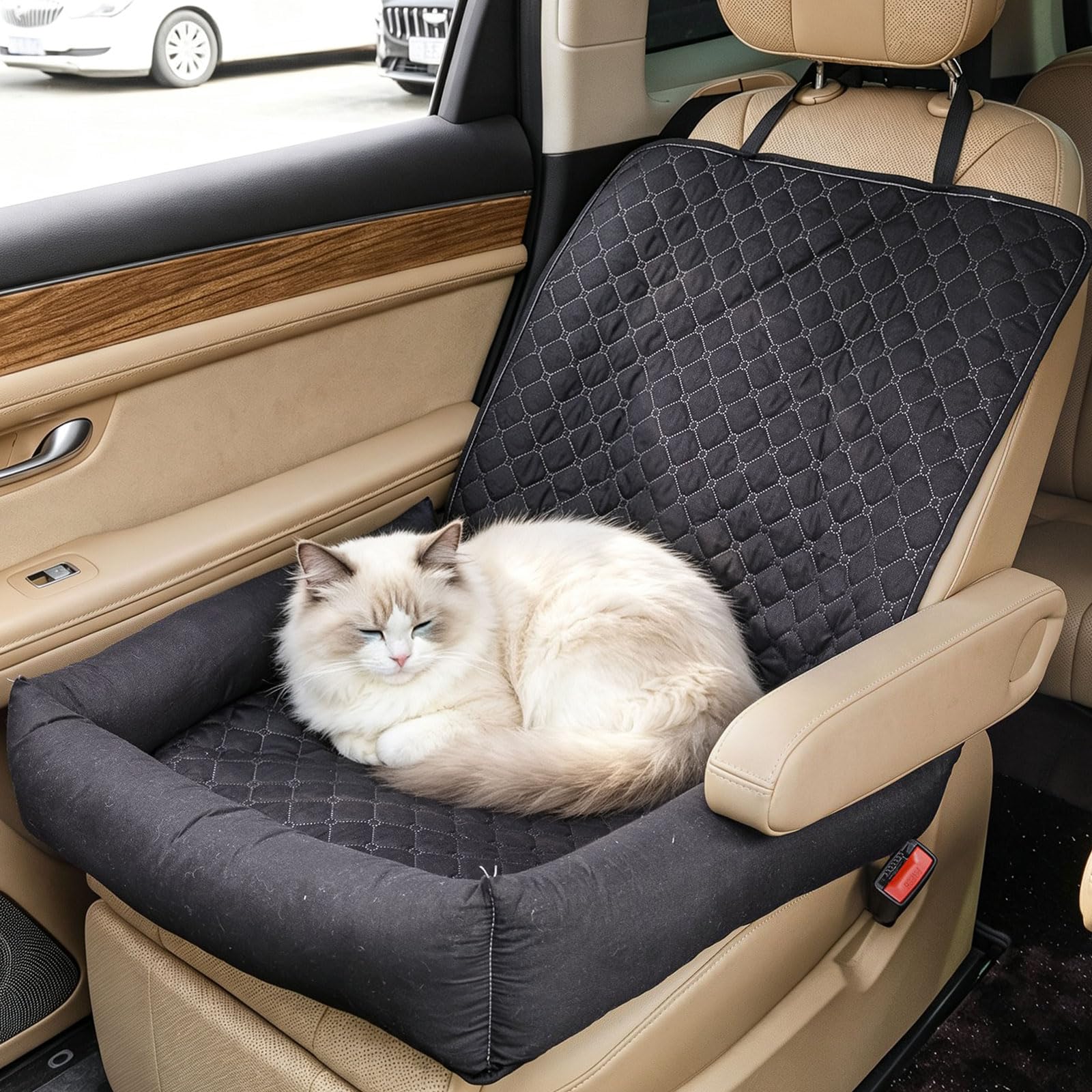 Dog Car Seat - Washable Pet Booster Seat & Car Dog Bed, Nonslip Pet Carrier