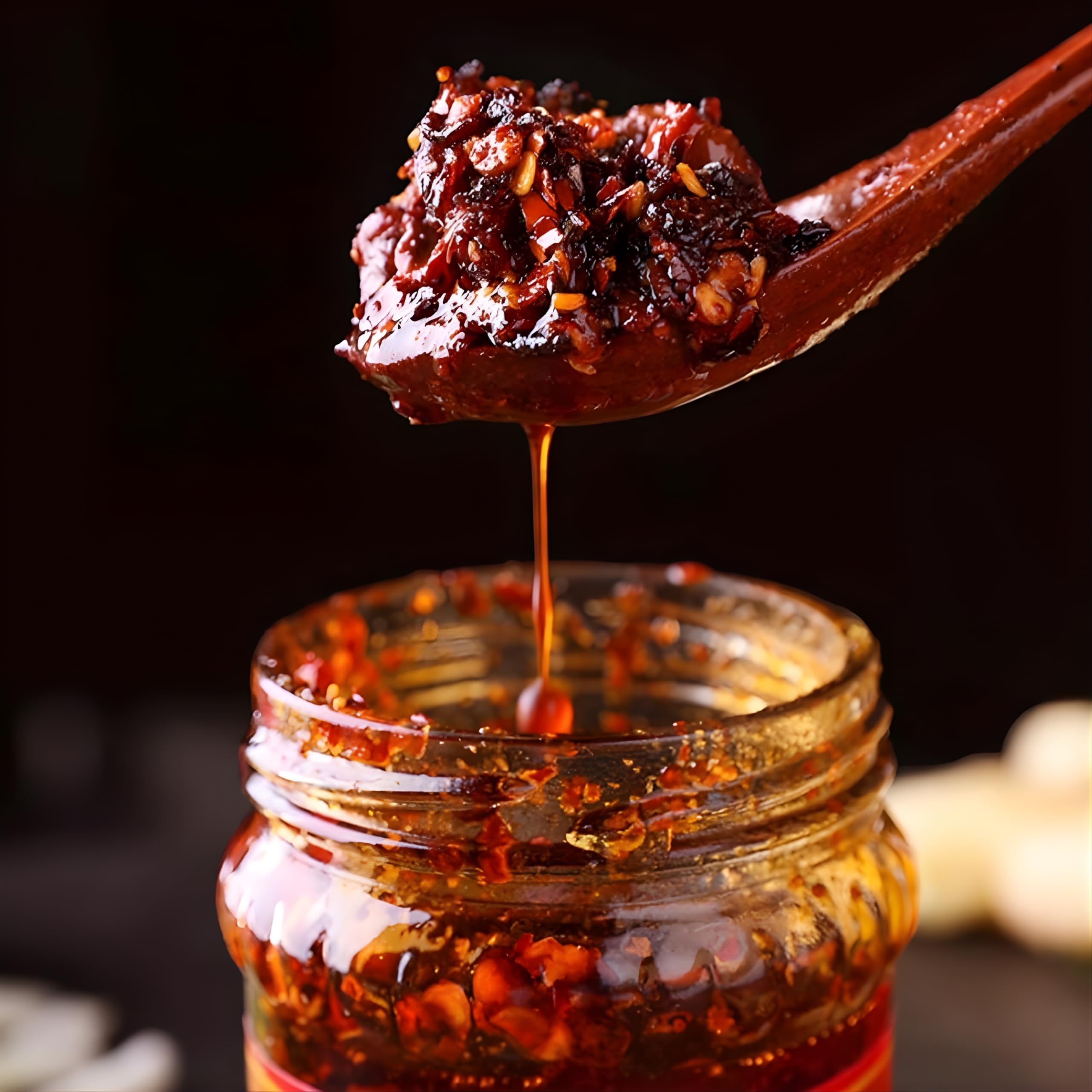 LaoGanMa Crispy Chilli in Oil 210g – Salsa Picante China Crujiente para Ramen, Arroces y Dumplings