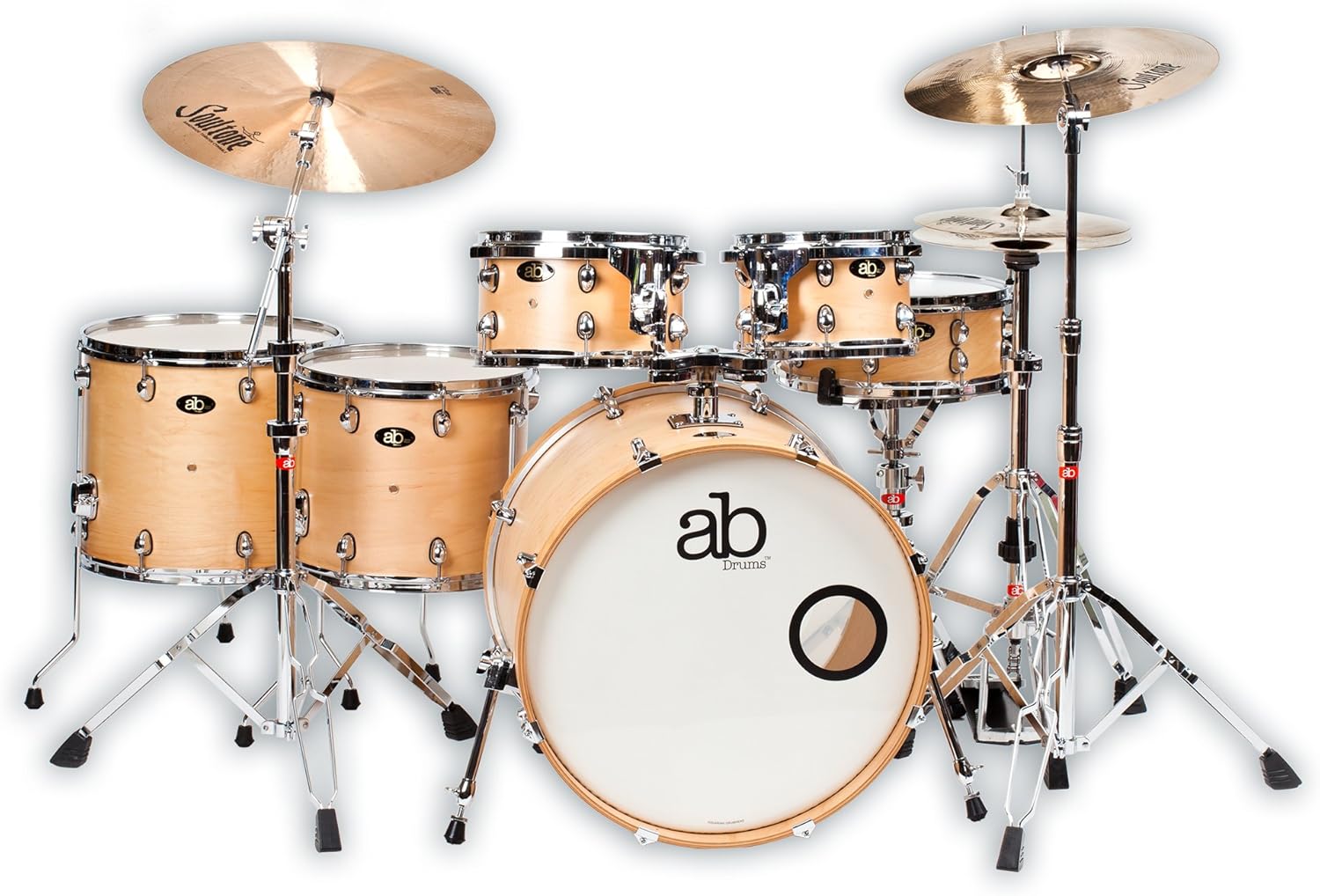 ab Drums set Classic Maple Natural 6Piece CM622