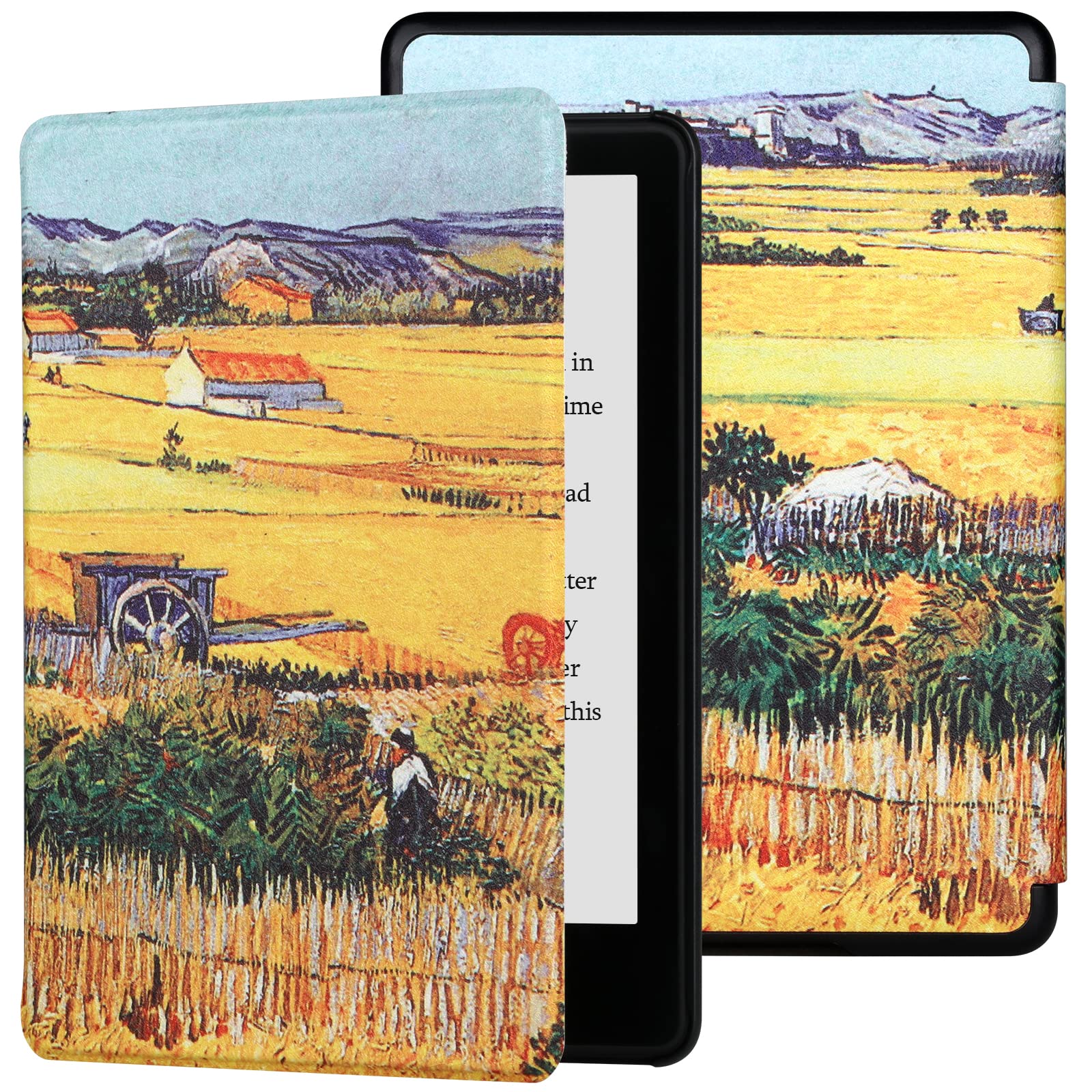 Photo 1 of AHPYEBZ Kindle Paperwhite Case for 11th Generation 6.8" and Signature Edition 2021 Released, Premium PU Leather Cover for Kindle Paperwhite 11th 2021,(Paddy) Kindle 6.8'' Paddy