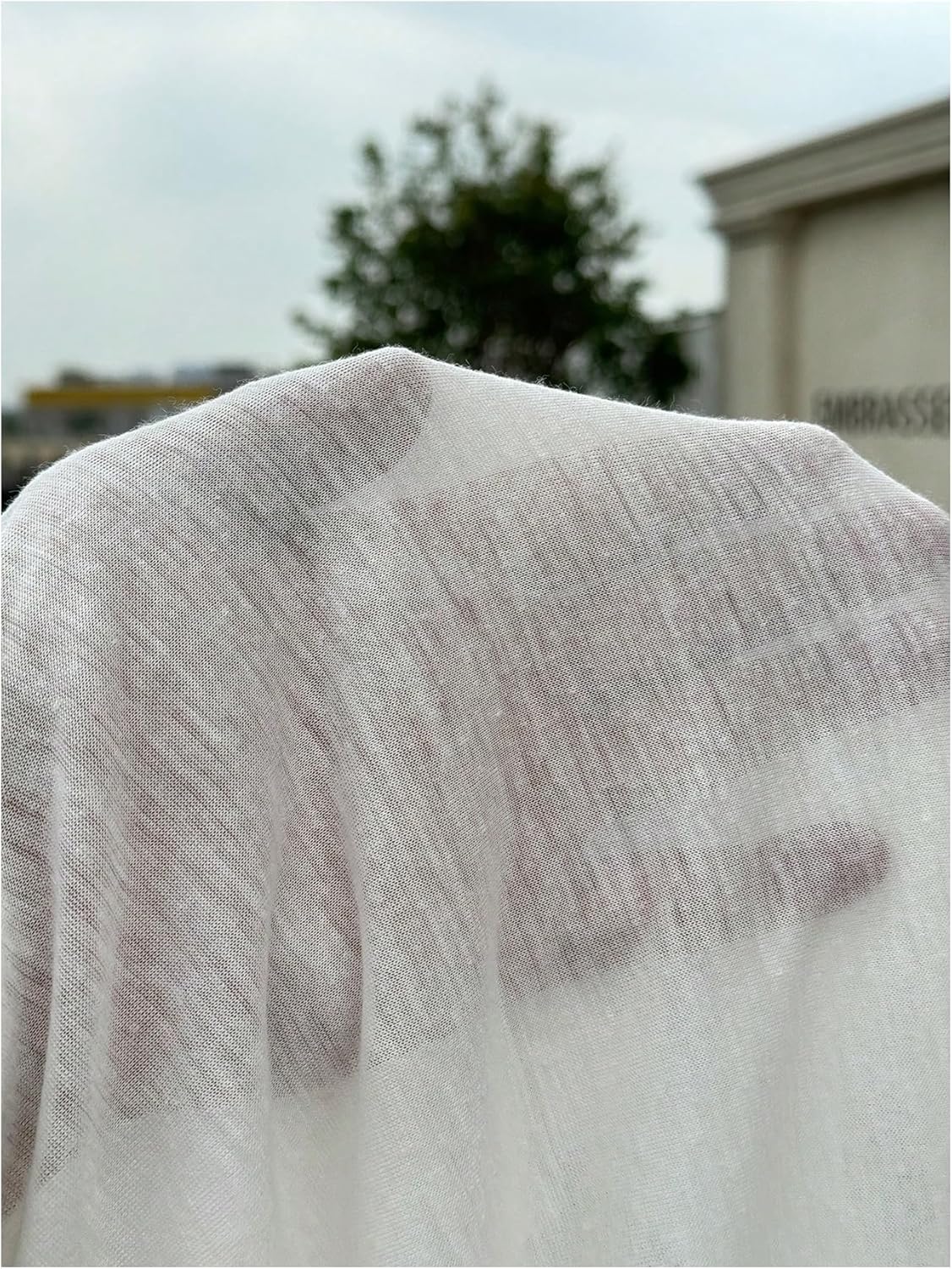 MakeMeChic Women's Plus Size Sheer Mesh Tops Asymmetrical Neck Top Sexy Loose Off Shoulder Long Sleeve Party Club T Shirt - Image 5