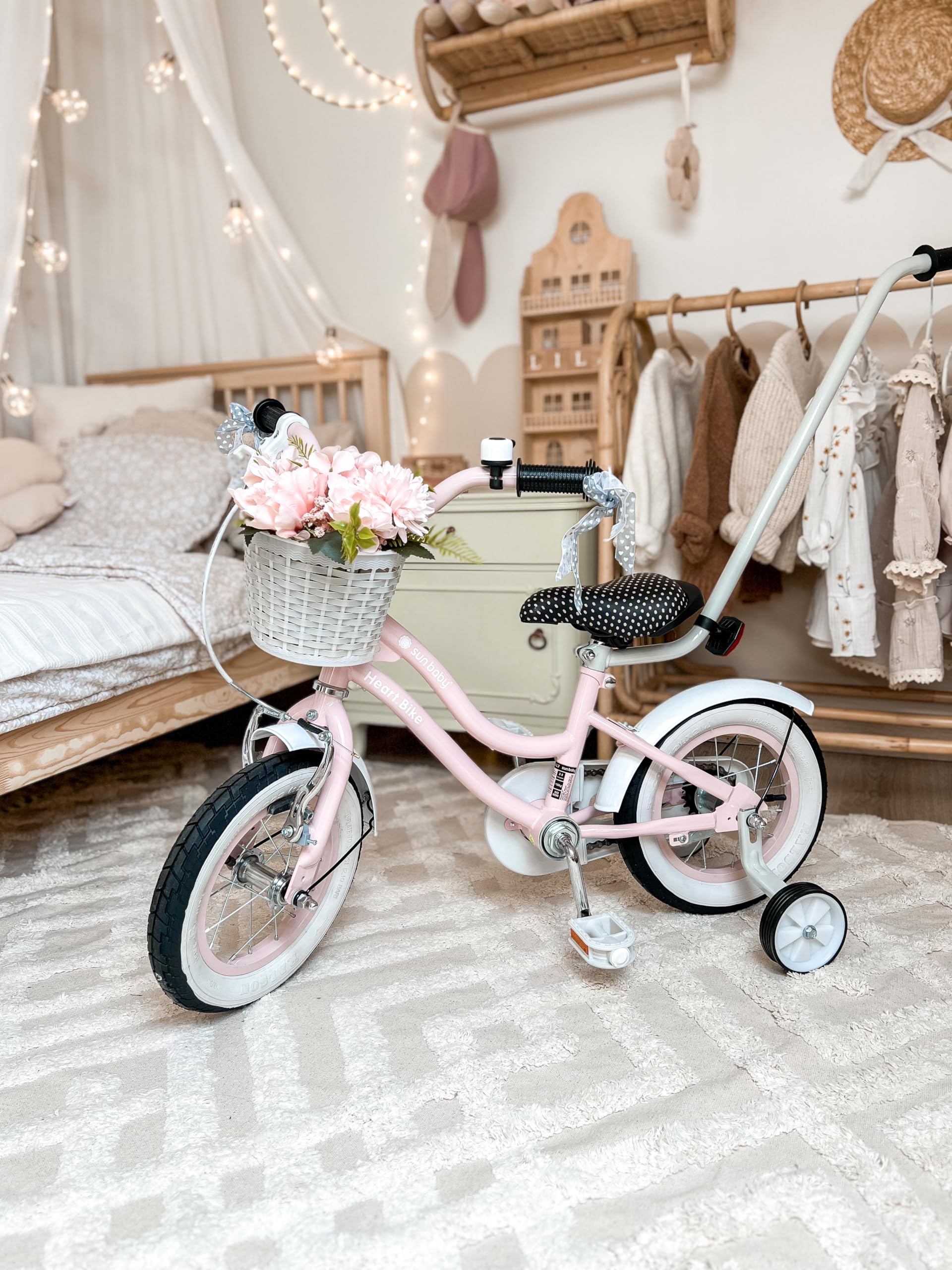 Sun Baby Barra di Spinta per Bambini Supporto per Bicicletta Dispositivo per Imparare