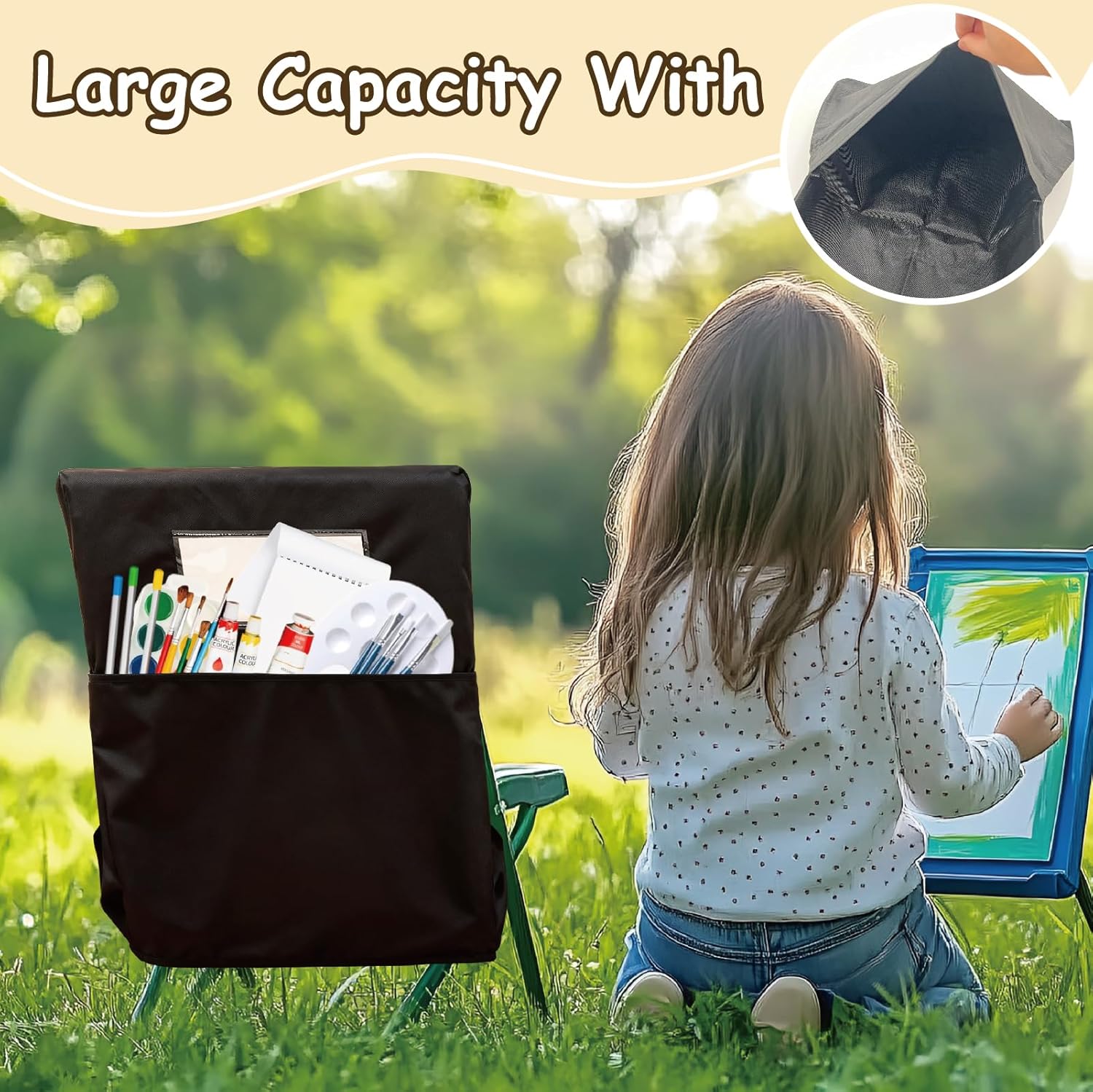24 Pack 19.5 x 16.5 Inch Student Chair Pockets For Classrooms,Seat Sacks Organizer For K-2 Students To Storage,Chair Back Buddy Pocket With Name Tag Slot, Classroom Must Haves