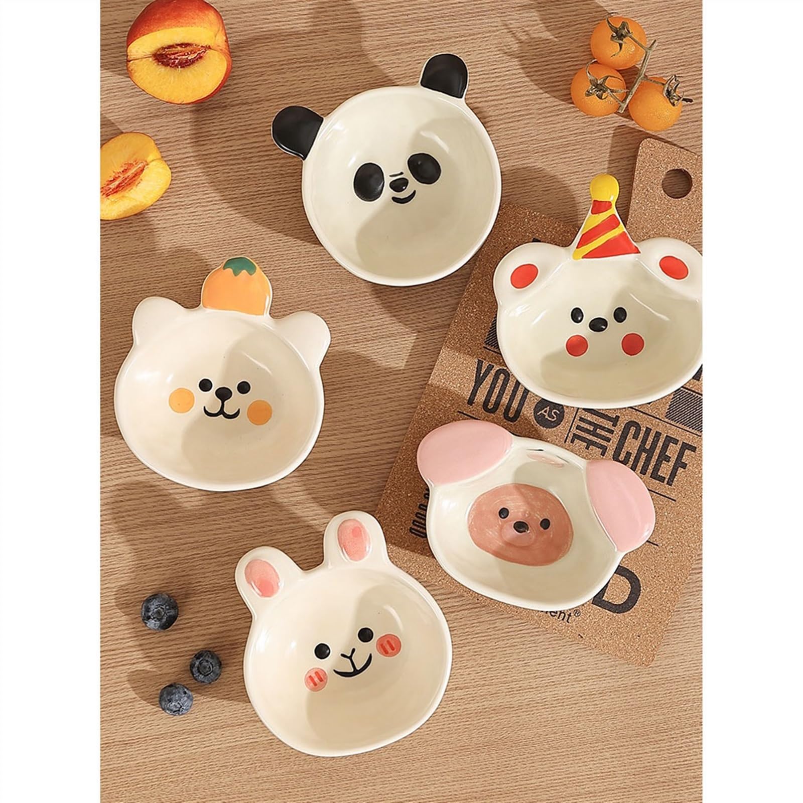Ciotoline da Snack Delicato piatto for snack da dessert Ciotola for immersione in ceramica Piatto for condimenti for pentole calde Piatto carino for salsa e aceto Piatti Snack Ceramica