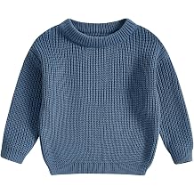 مولود جديد رضيع طفلة صبي متماسكة سترة Crewneck بلوفر كم طويل مكتنز سترة طفل صغير خريف ملابس الشتاء