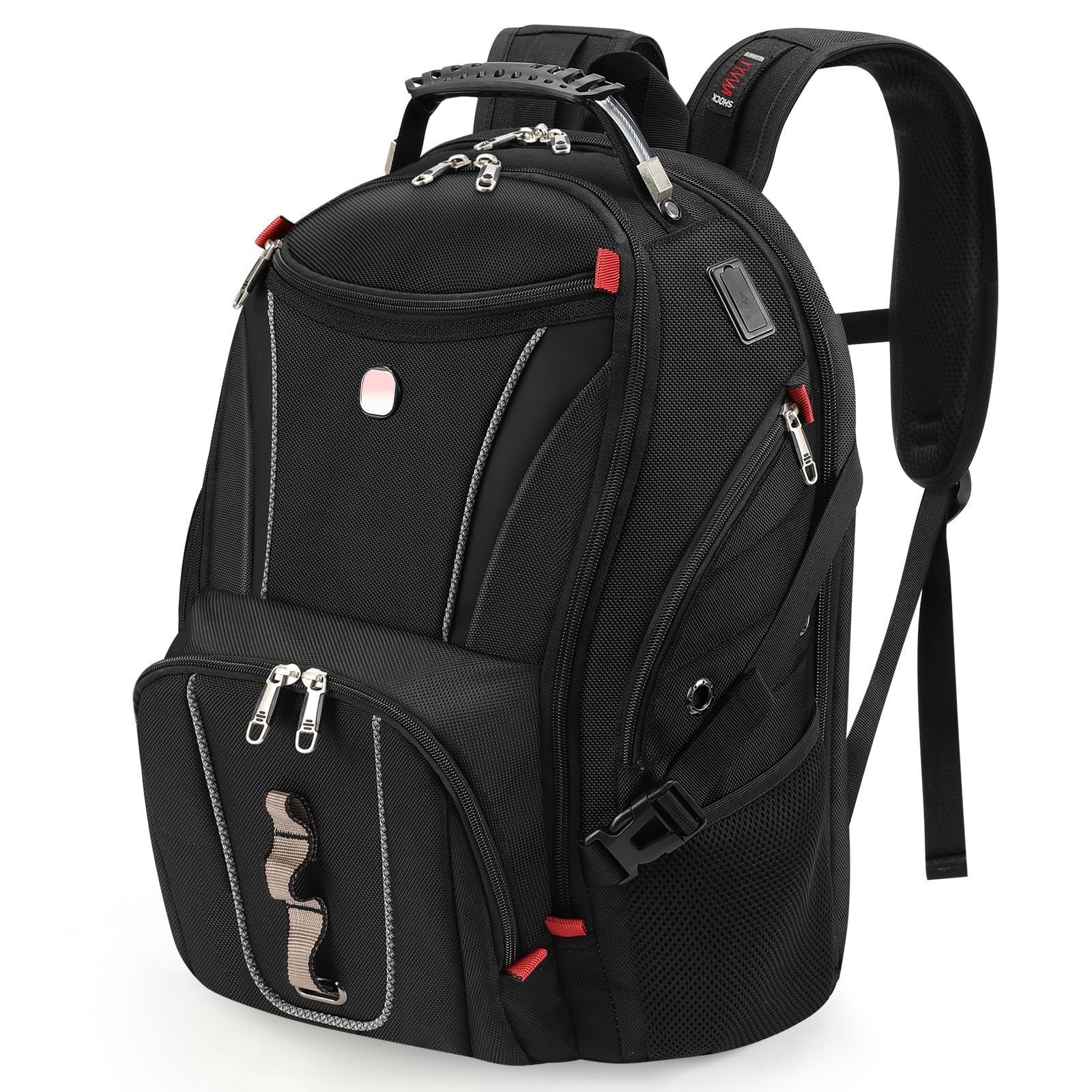 star cloud Mochila Portatil Hombre Impermeable Mochila 17 Pulgadas Ordenador Trabajo Impermeable,con Puerto USB Laptop Backpack Bolsa para Negocio Viaje Escolares - Negro