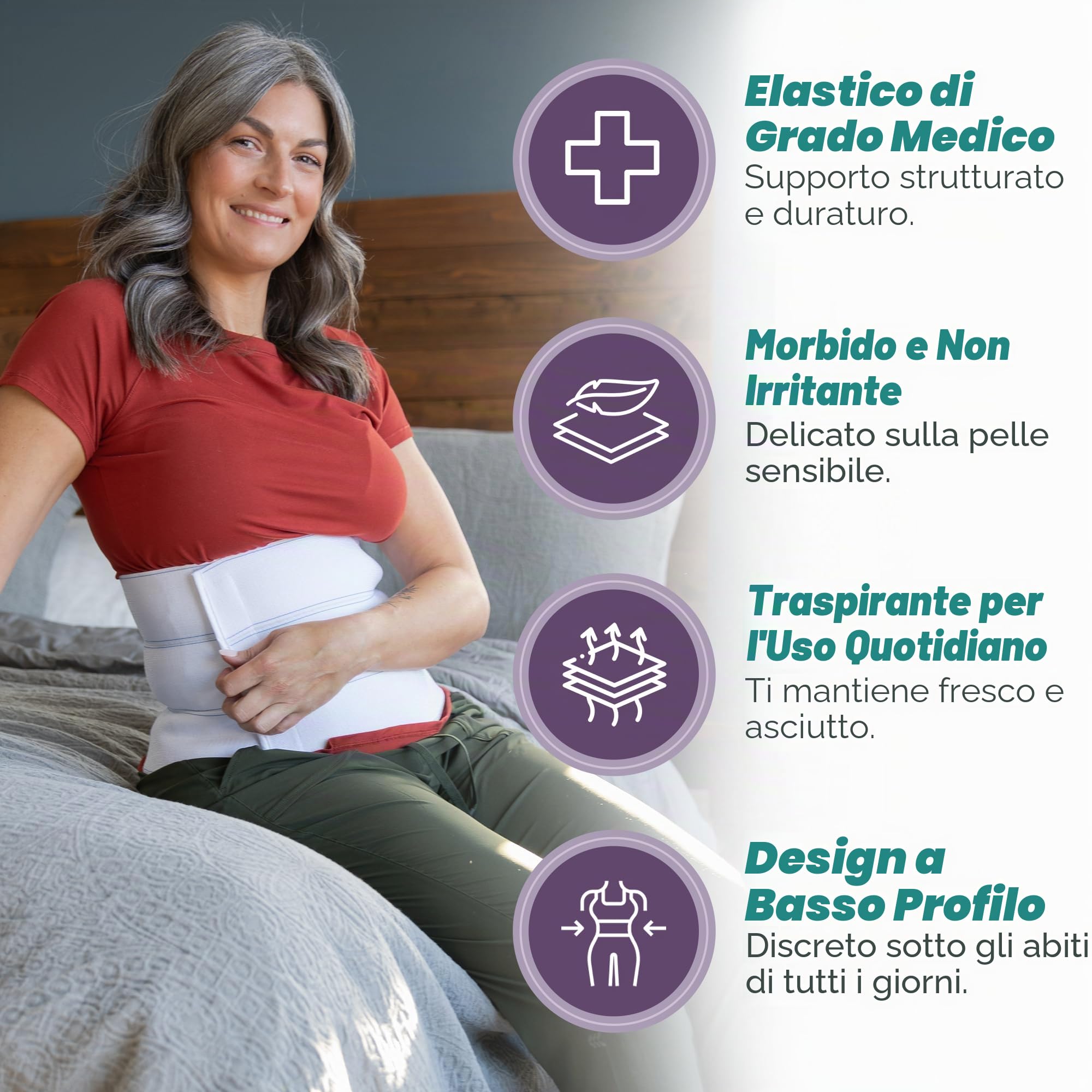 BraceAbility 4XL Plus Size Bariatric Addominale Binder, cintura obesità per uomini e donne grandi con una grande pancia, pancia post intervento chirurgico e fascia di compressione della vita