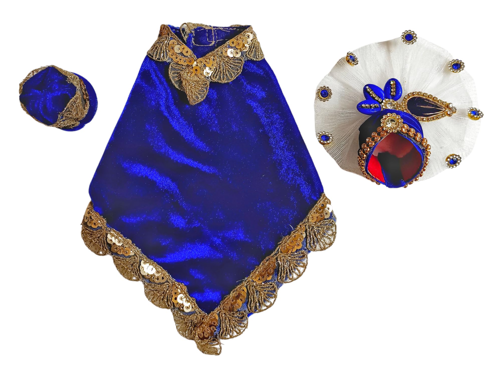 Winter Dress|Sai Baba Dress(for Hand on Knee sai Baba Idol) | |Blue Color Dress.Size(1 to 5)-image-14