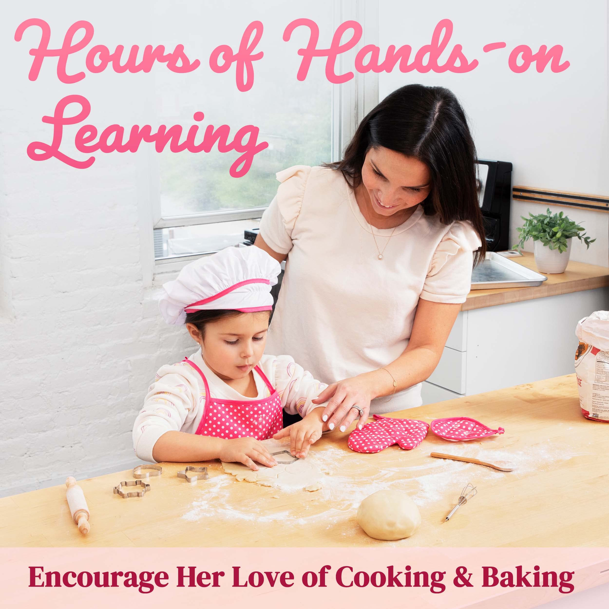 Kids Cooking and Baking Chef Set for Girls Complete Cooking Set