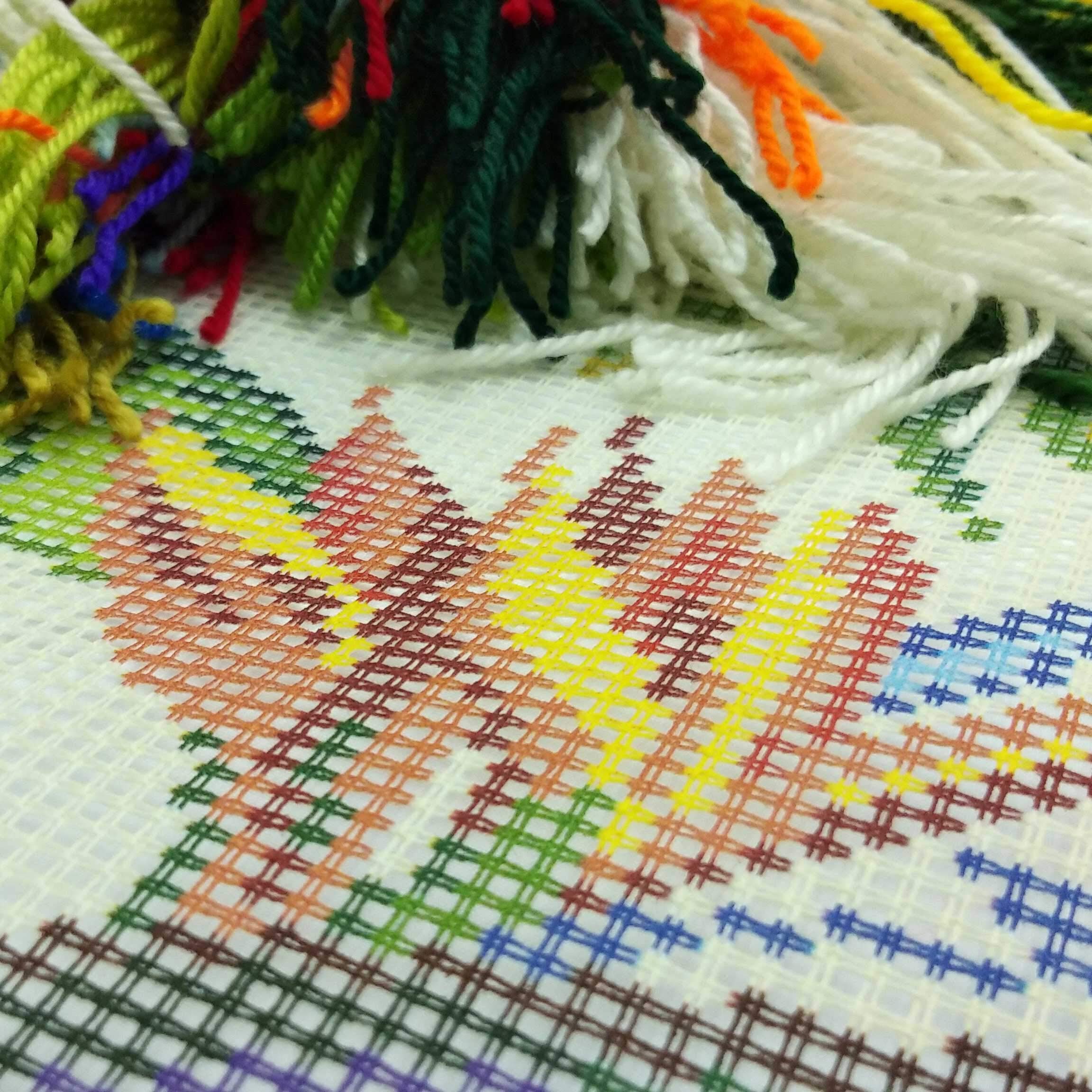 Brvsk. Nadelspitzen-Kit. Cuscino per copriletto, 45 x 45 cm, tela stampata per tappezzeria, Qualität Europa