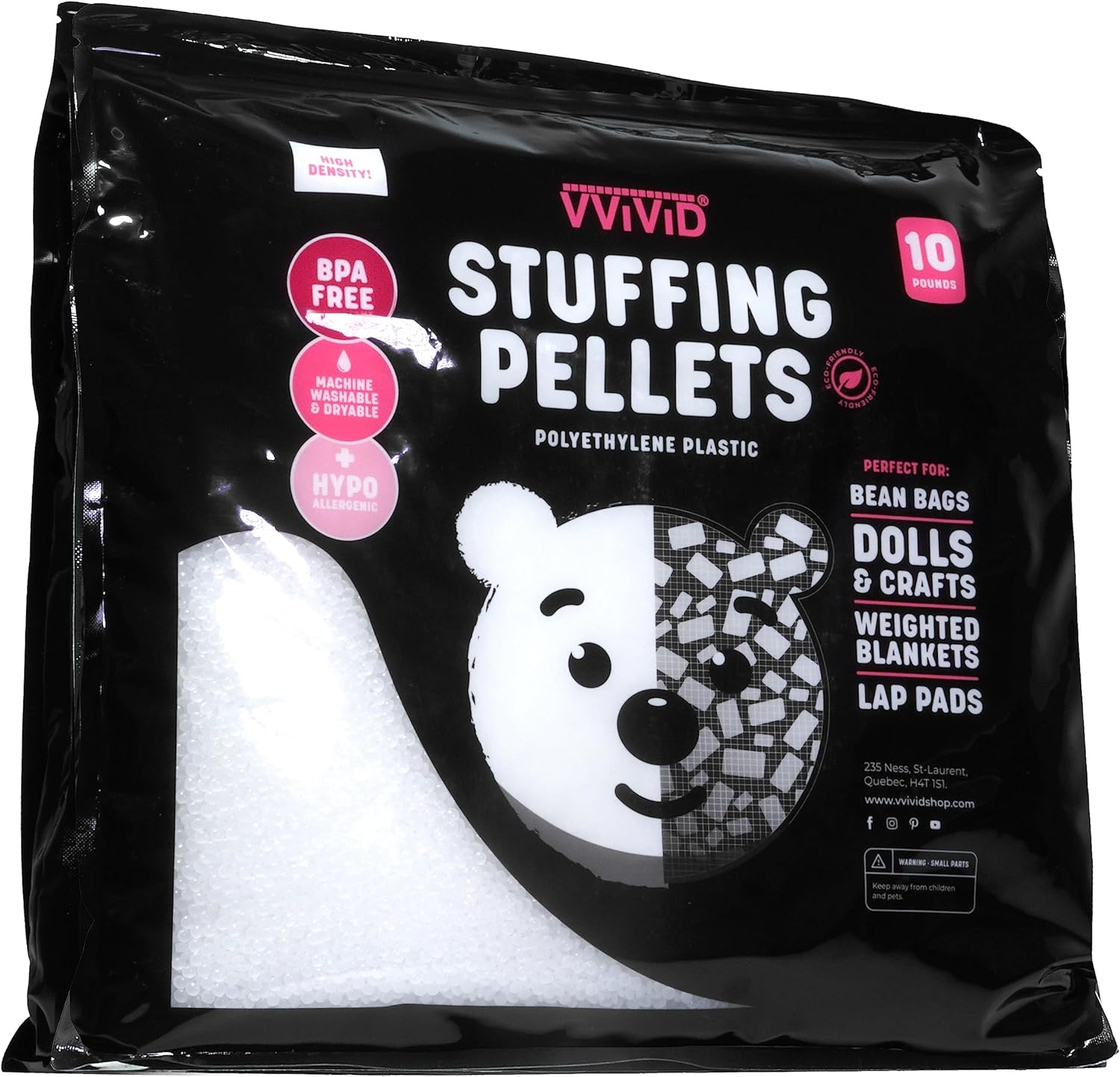 VViViD EcoFriendly Weighted Stuffing Beads Poly Pellets