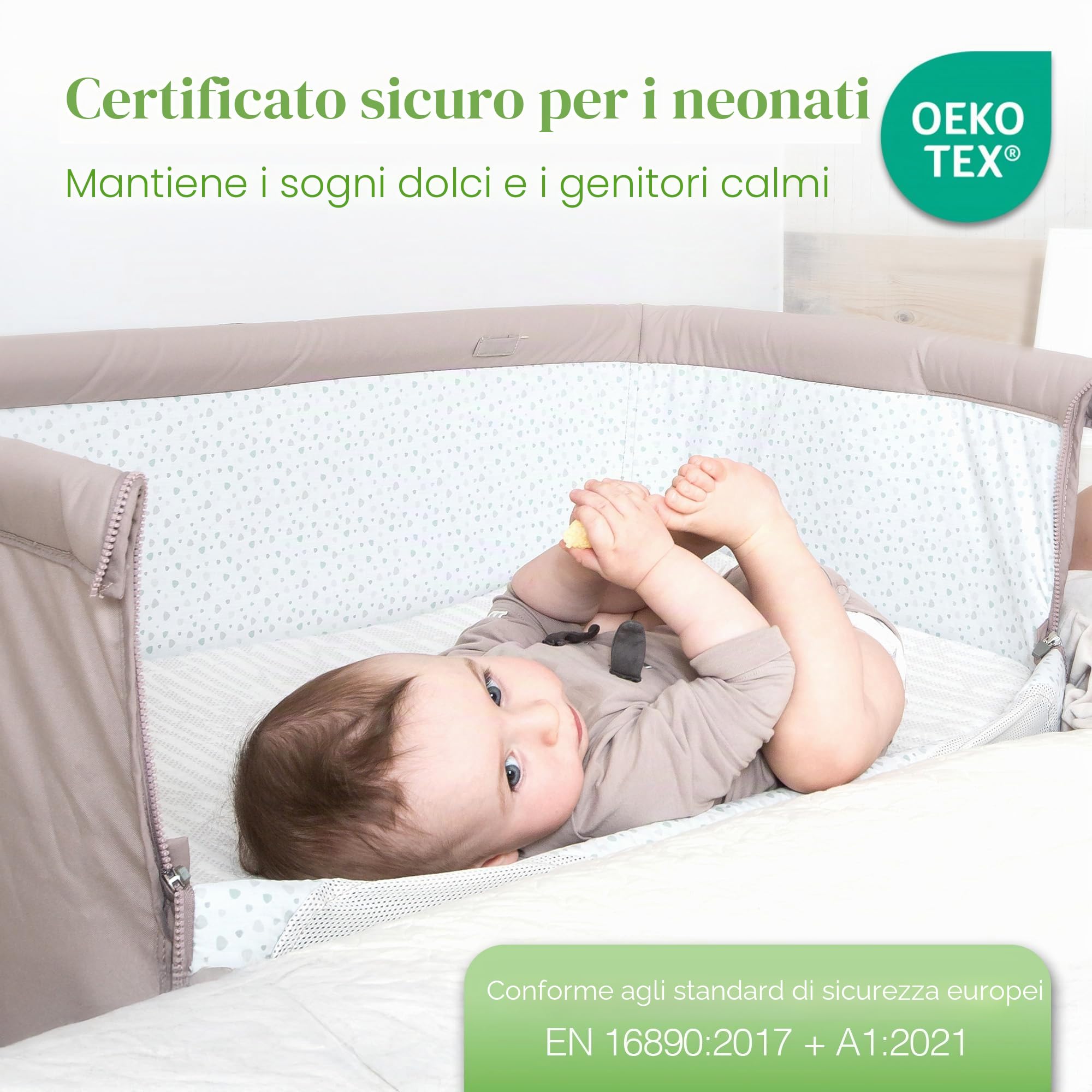 Comfier Sleep Chicco Next to Me - Materasso 50 x 83 cm, con rivestimento in bambù super morbido, si adatta perfettamente a tutti i materassi standard per culla Chicco Next to Me