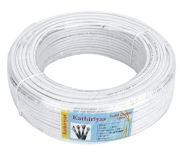 kathiriya's HCI CCTV Wire Cable with Full Copper and Breding Alloy and Mic Wire Alloy (90 m)