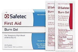 Safetec Burn Free 125 oz Premium Burn Gel, 25-Pouch Box