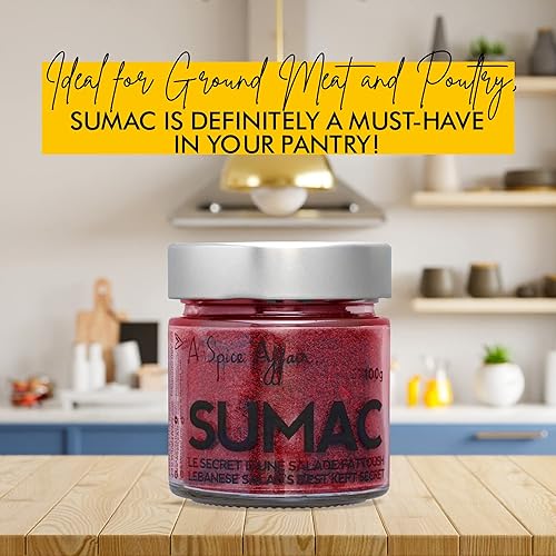 Miniatura 7 de A Spice Affair 's Middle Eastern Sumac Spice - 250 g (8.8 oz), Sumac - Hierbas, mezclas de especias y condimentos