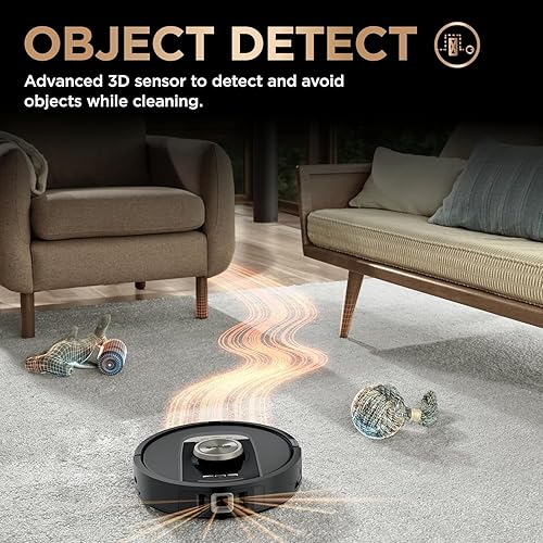 Miniatura 10 de Shark PowerDetect NeverTouch Pro - Robot Vacuum & Mop Combo, Autovaciado, Autorrecarga con almohadilla autolimpiante de lavado y seco, capacidad de