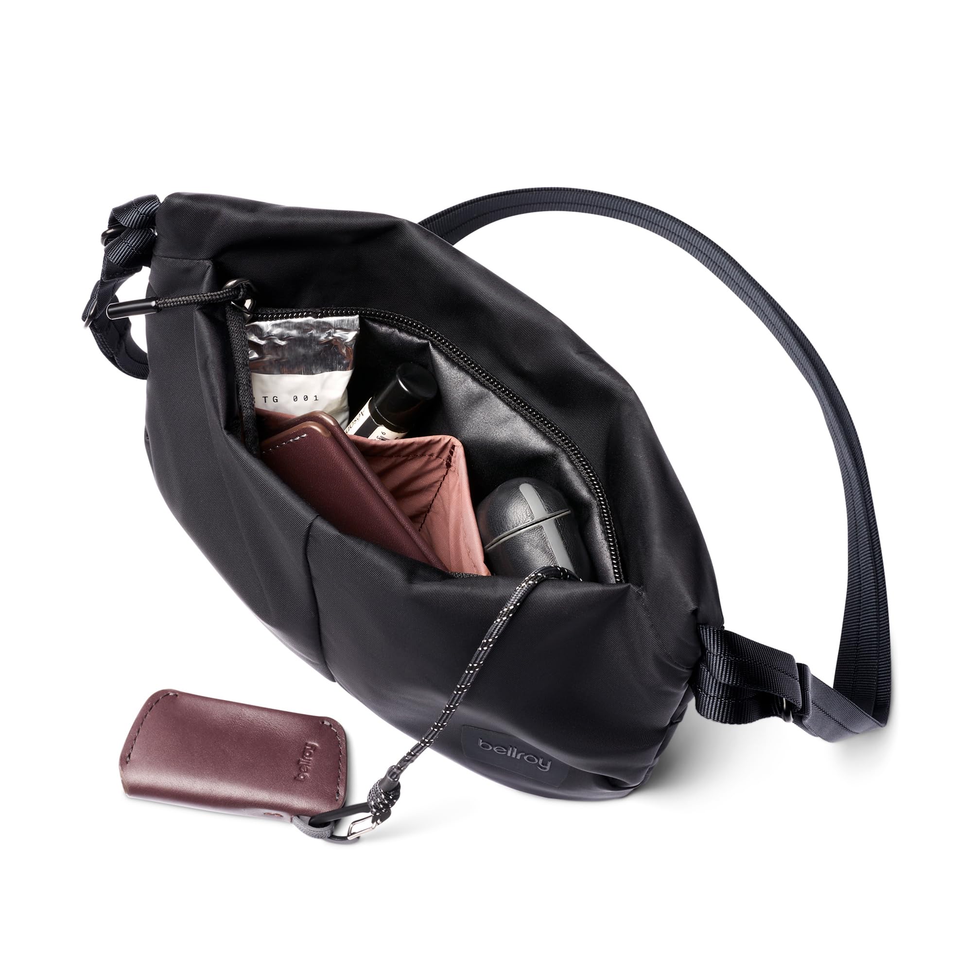 Bellroy Laneway Sacoche (vielseitige, flache Umhängetasche, schlanke Reisetasche für Reisepässe, Telefon und andere Kleinigkeiten) - Ink