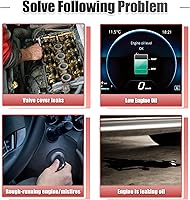 Vista 6 de X AUTOHAUX 1 juego junta de tapa de válvula de motor PY01-10-235 para Mazda 3 6 CX-5 2.5L I4 Negro