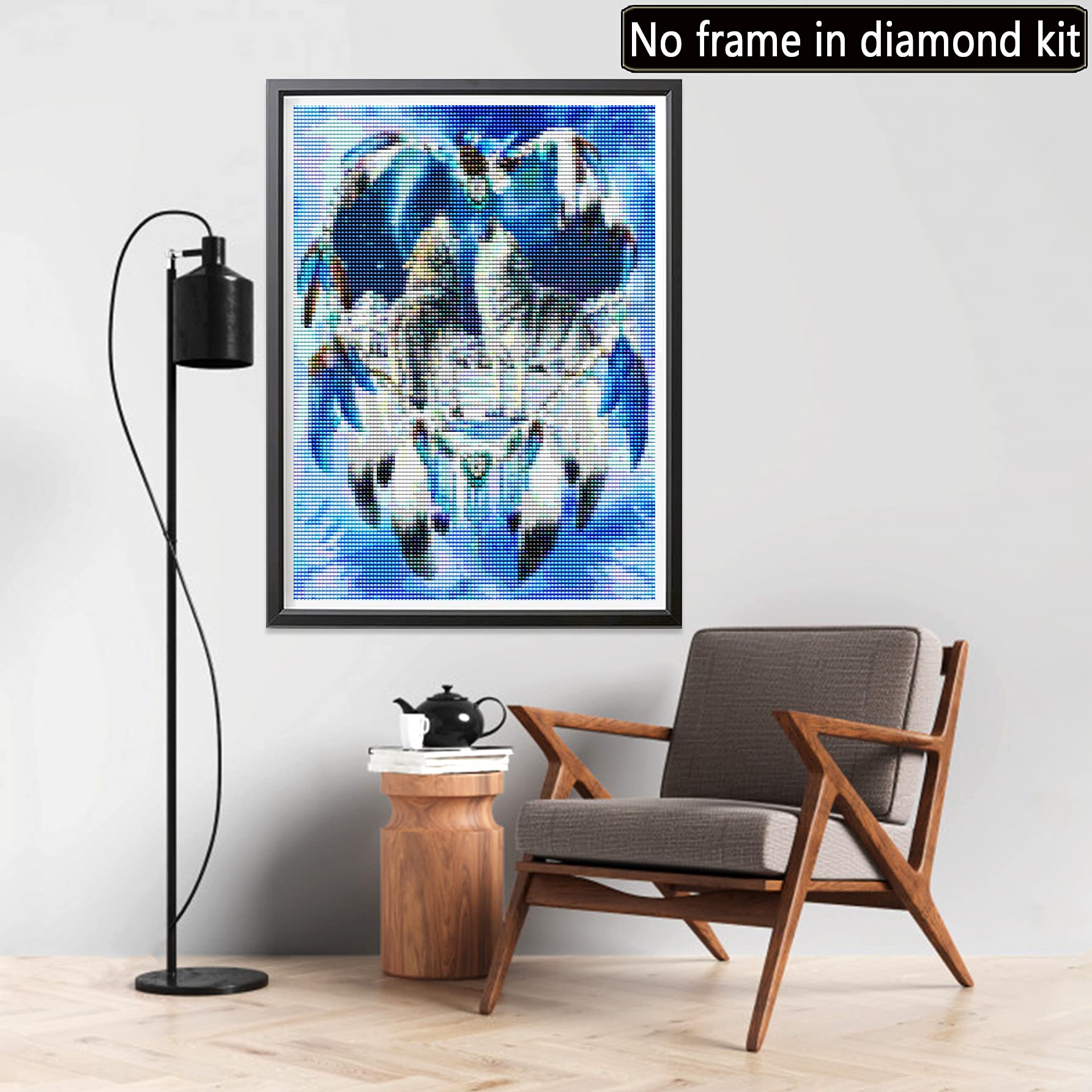 Hoobee 5D Diamond Painting Complet Loup Attrapeur De Rêves, DIY