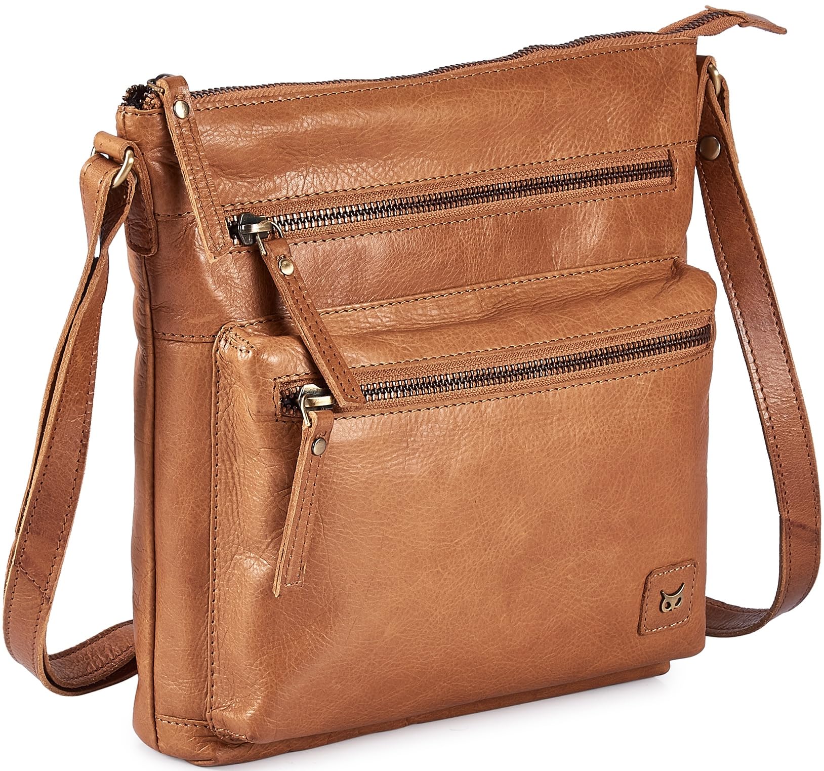Small Genuine Leather Crossbody Bags for Women Vintage Travel Sling Purses Handbags Shoulder Crossover