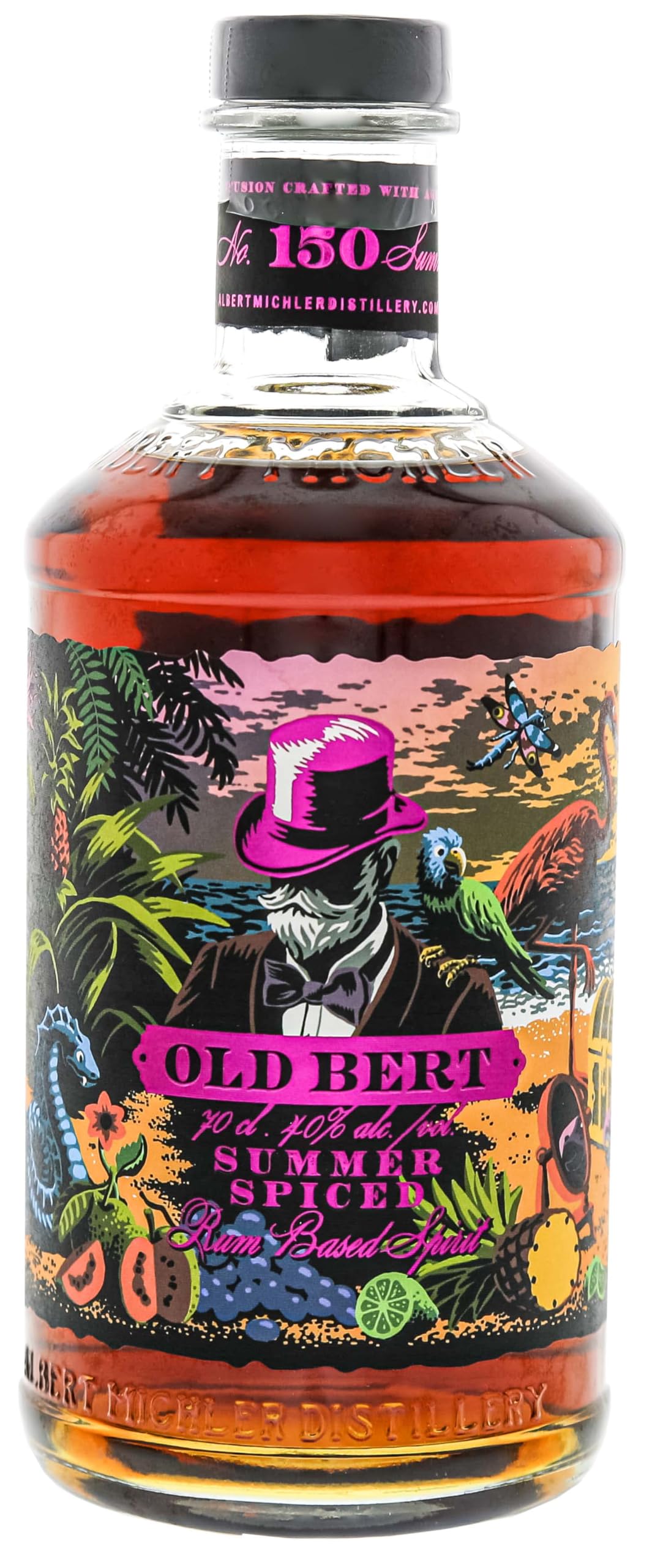 Albert Michler I Old Bert Summer Spiced I 700 ml Flasche I 40% Volume I Brauner Rum aus Jamaica